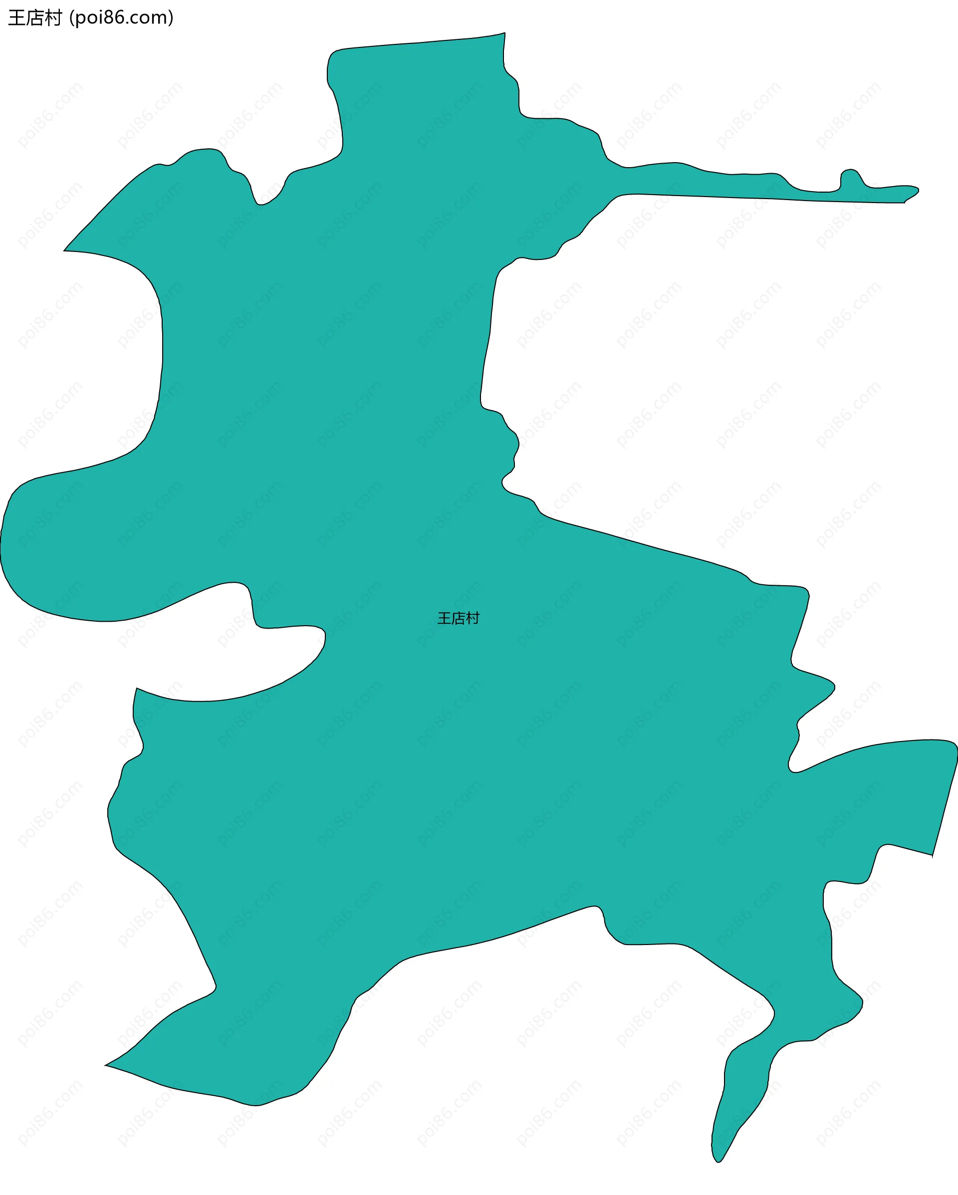 王店村边界地图