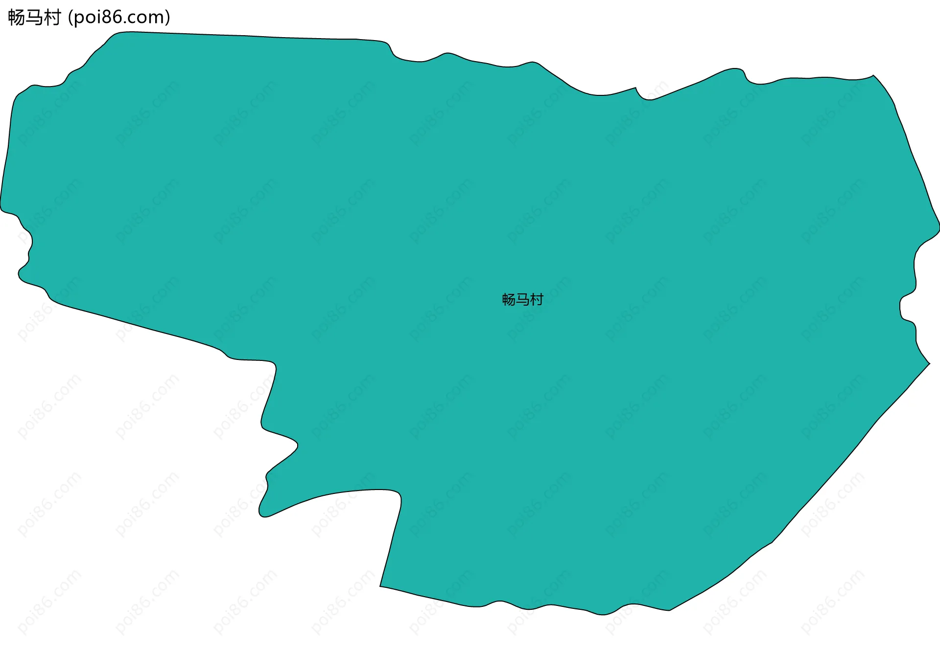 畅马村边界地图