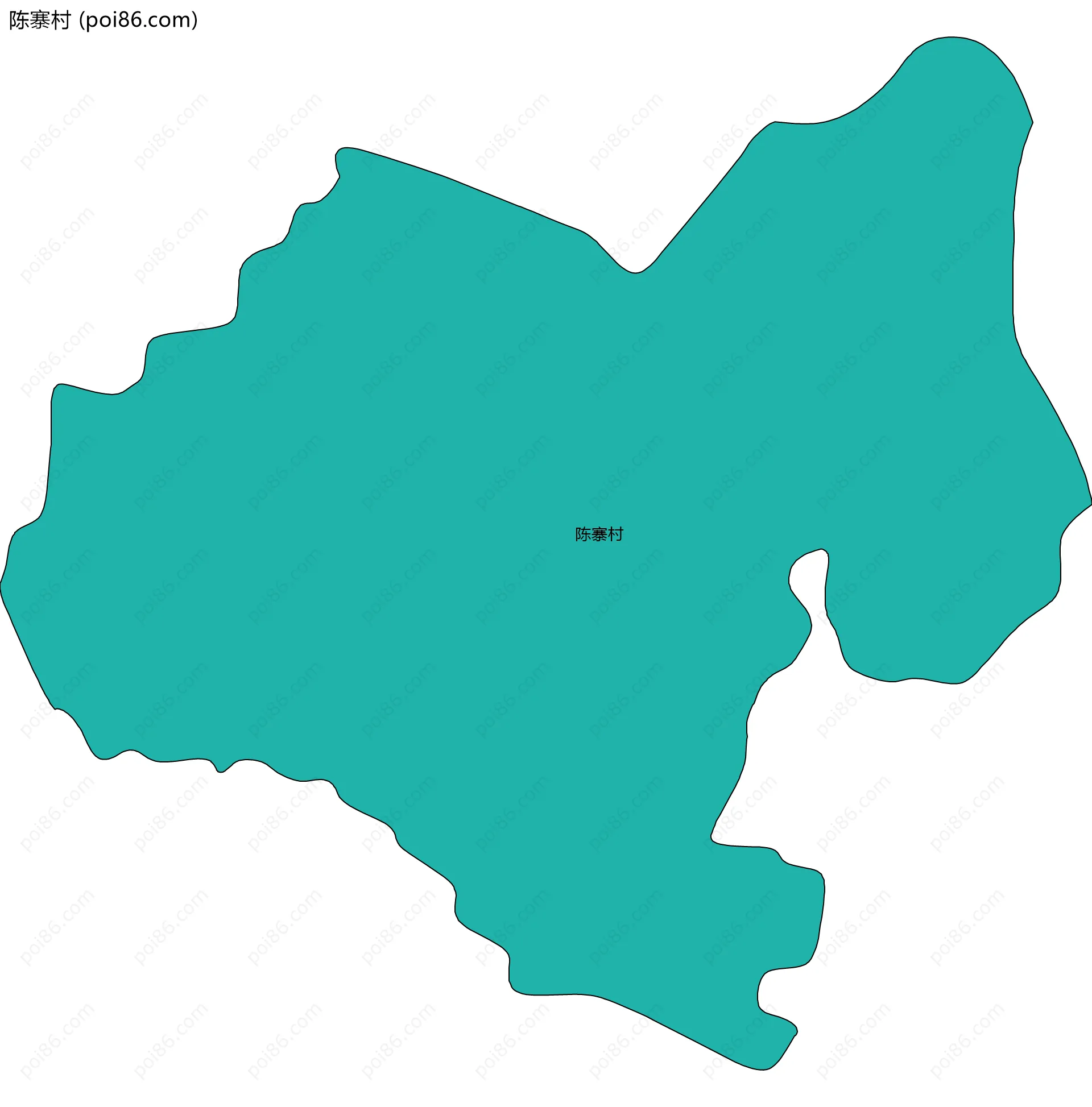 陈寨村边界地图