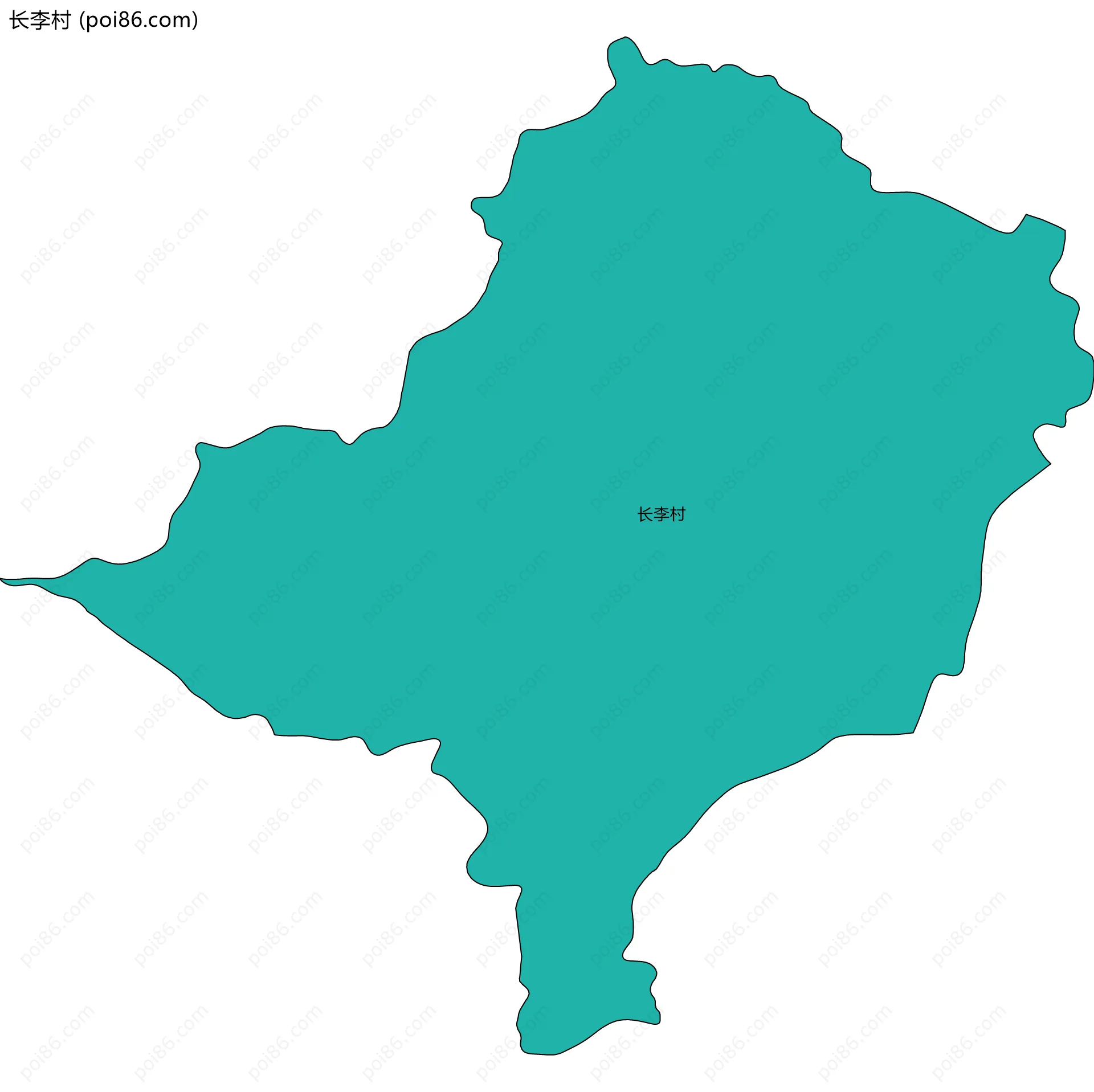 长李村边界地图