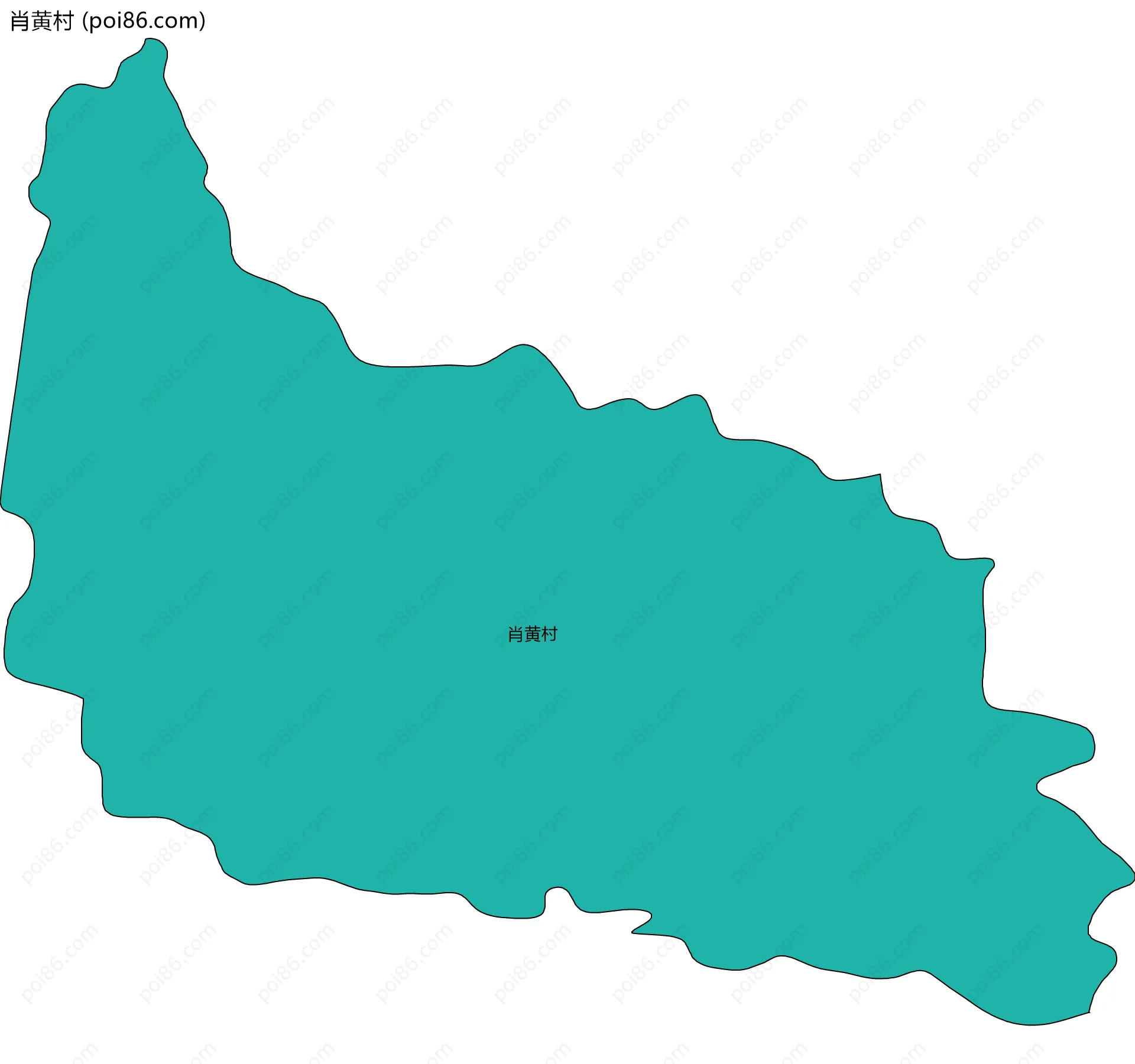 肖黄村边界地图