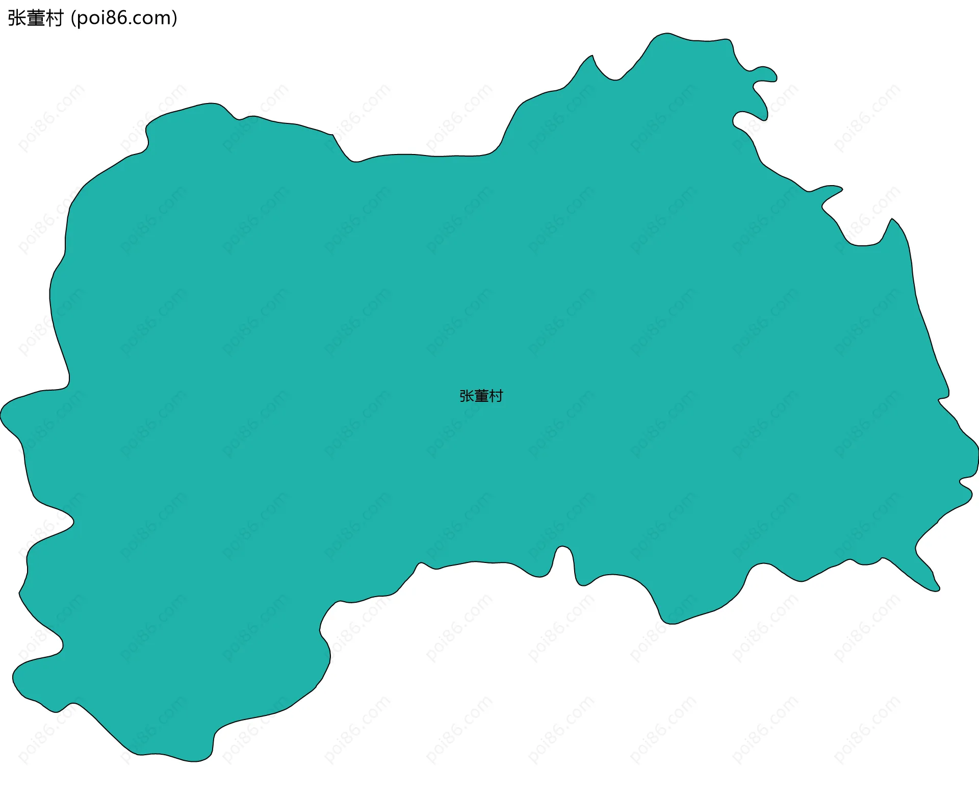 张董村边界地图