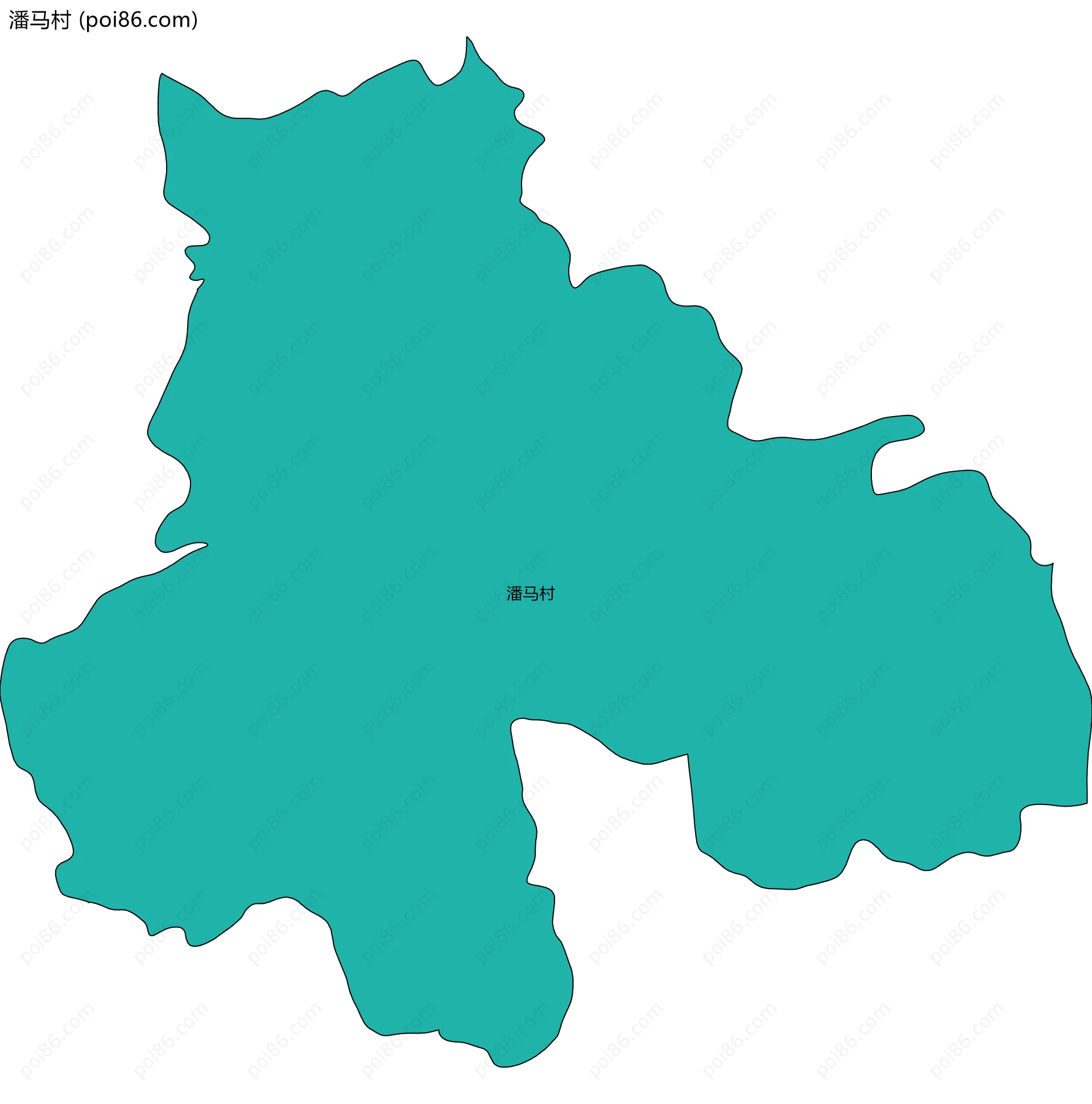 潘马村边界地图