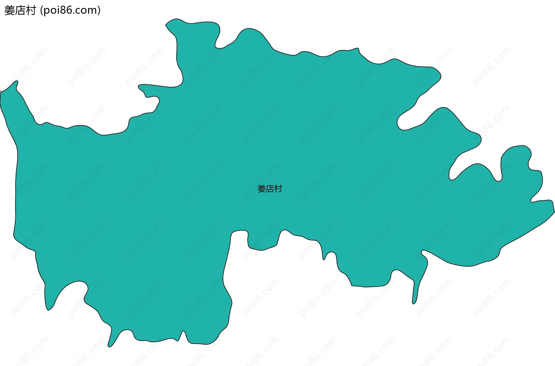 姜店村边界地图