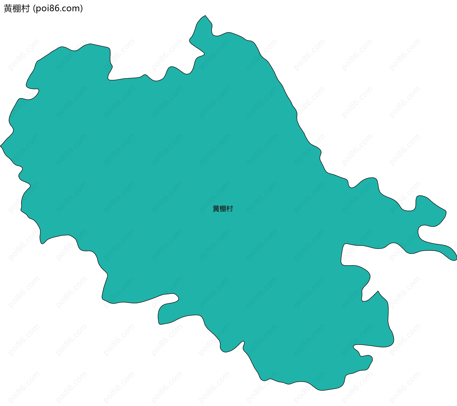 黄棚村边界地图
