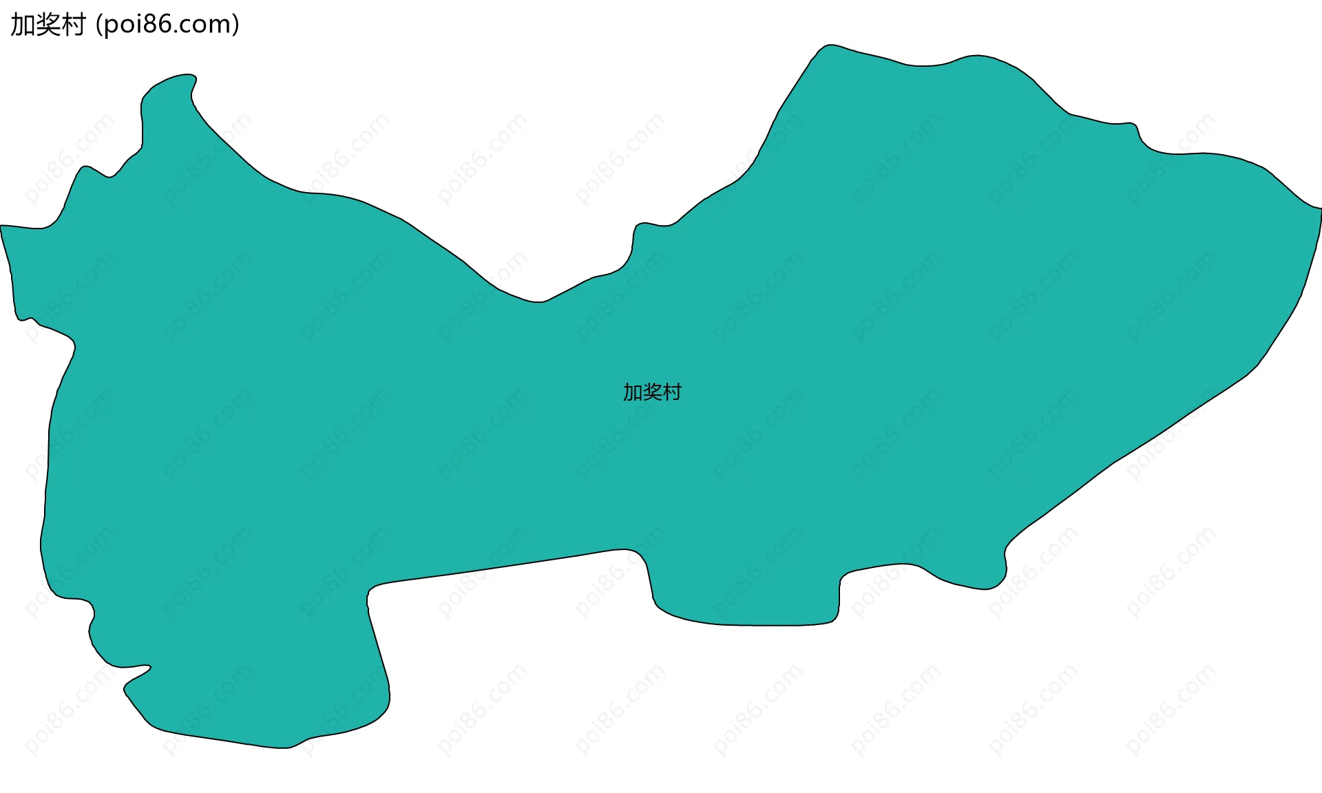 加奖村边界地图