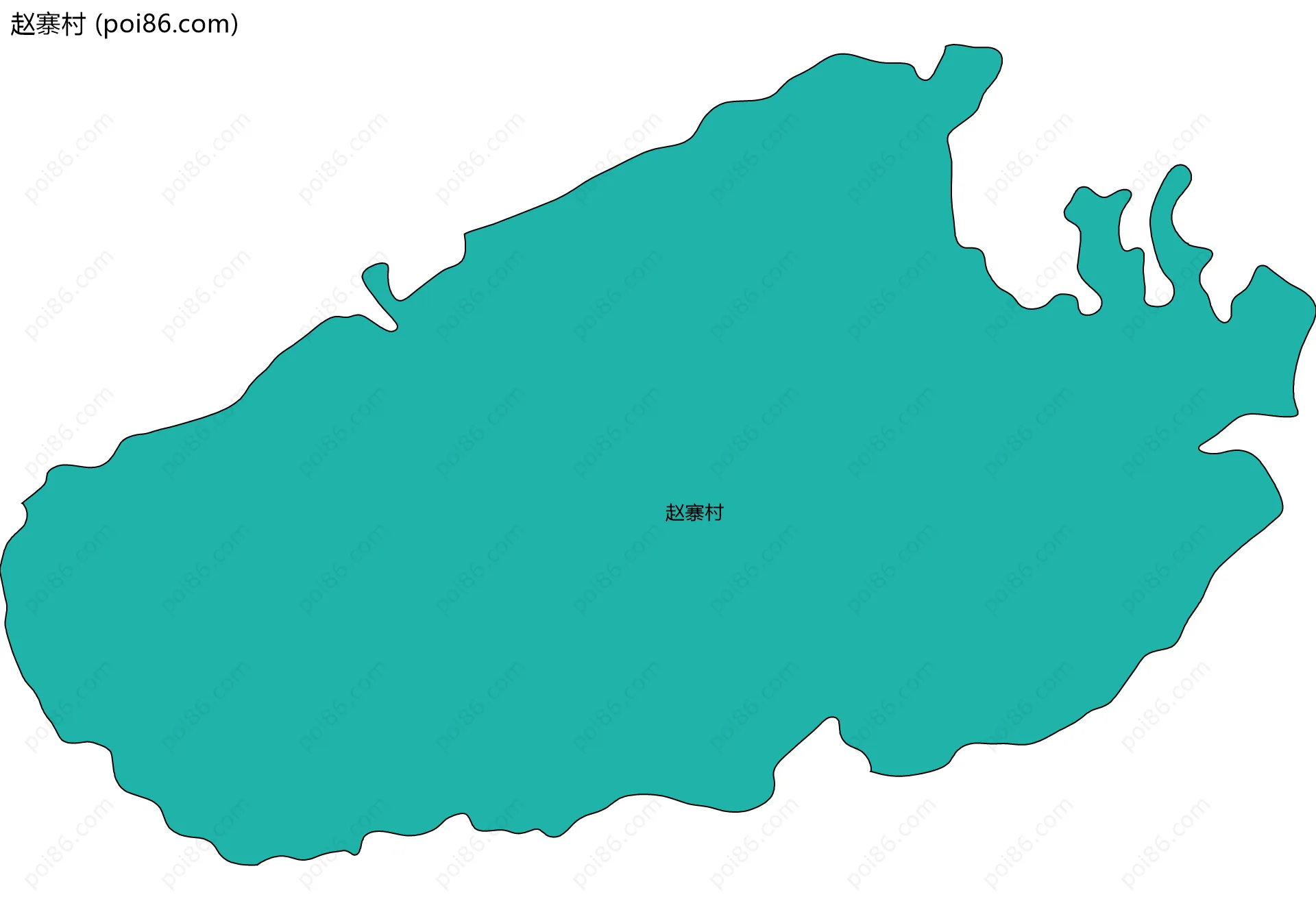 赵寨村边界地图