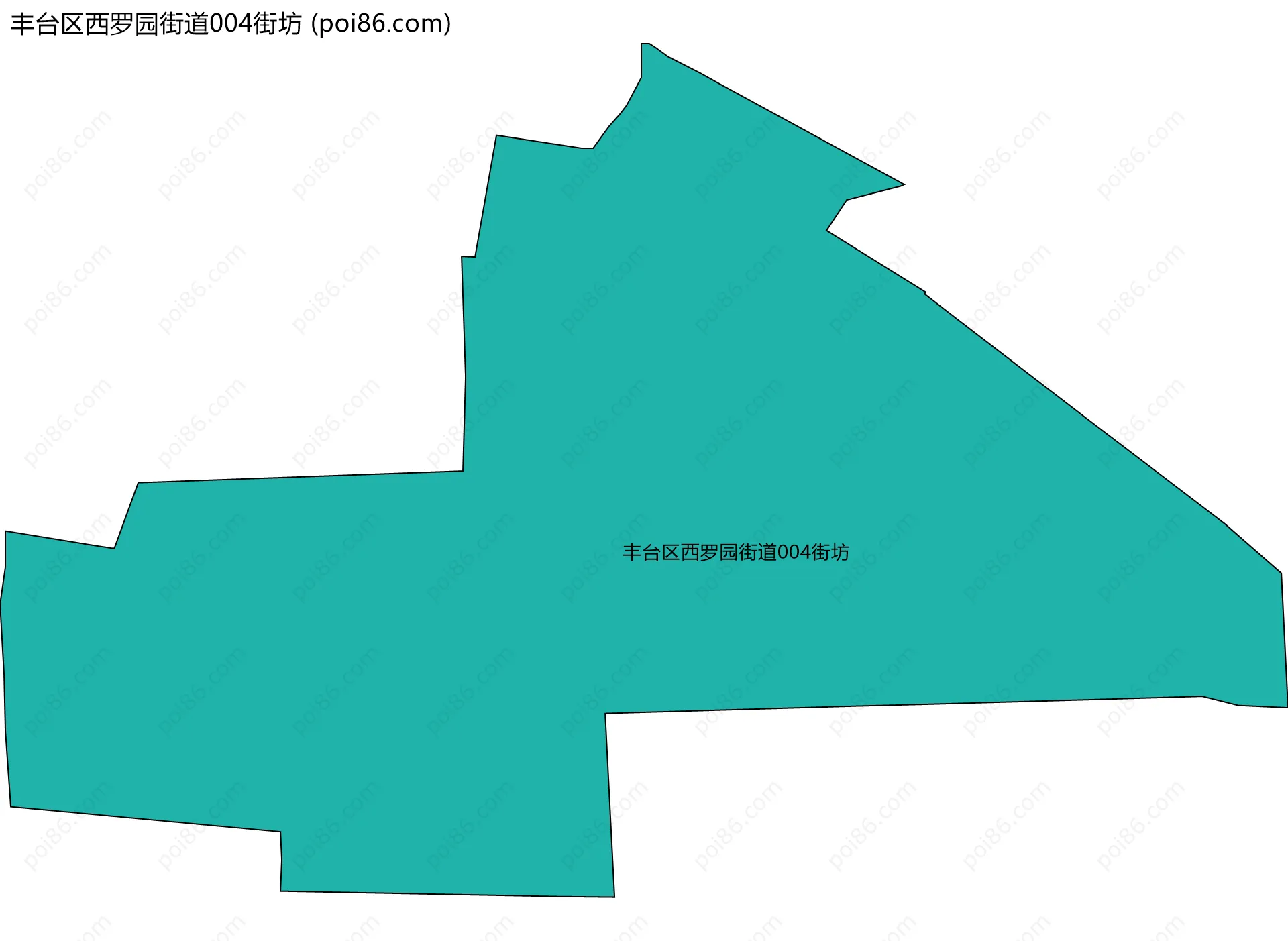 丰台区西罗园街道004街坊边界地图