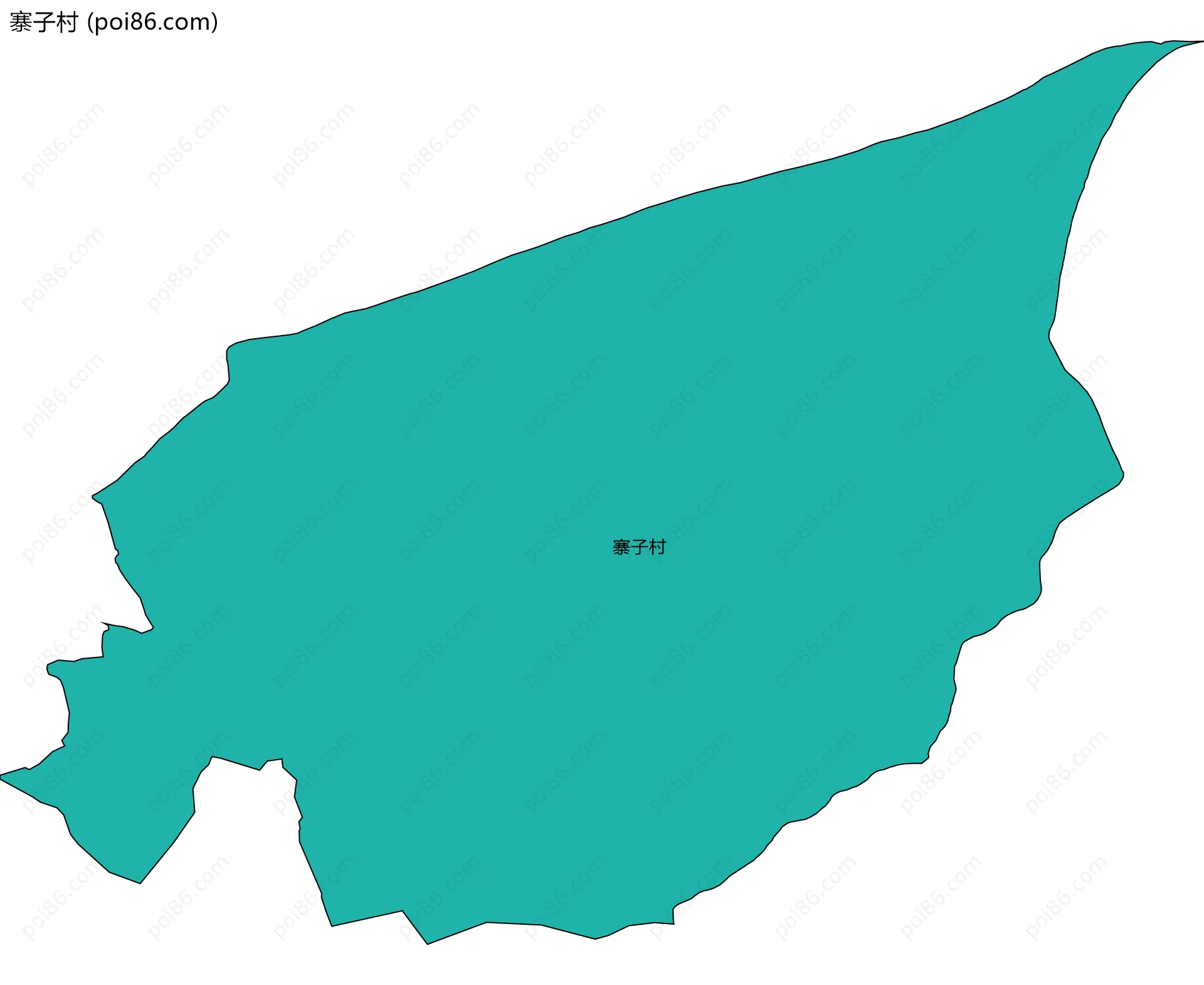 寨子村边界地图