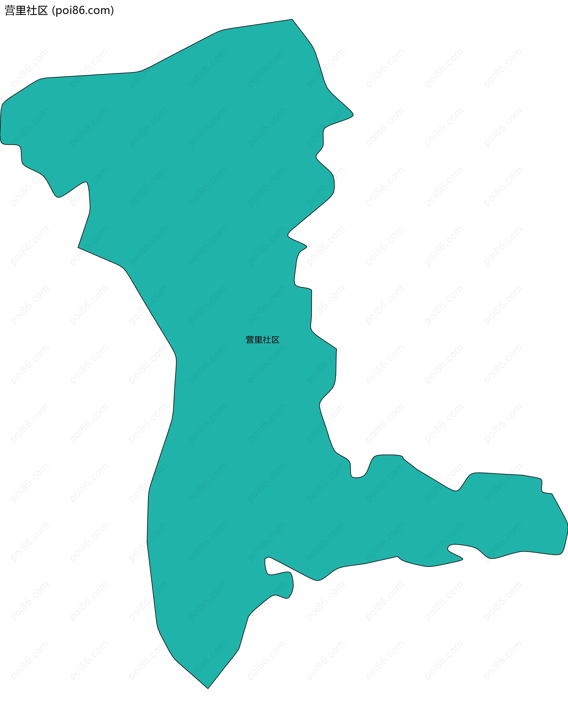 营里社区边界地图