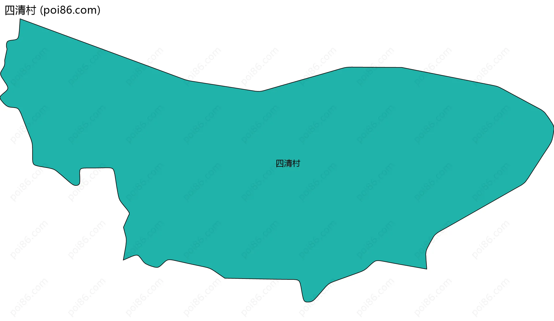 四清村边界地图