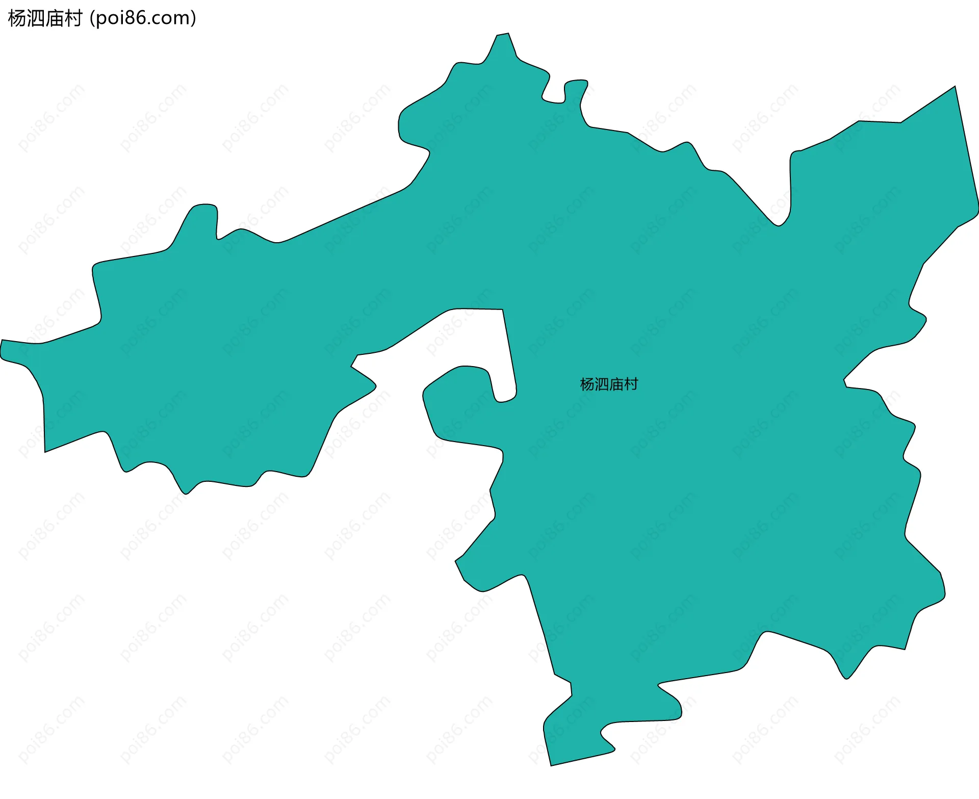 杨泗庙村边界地图