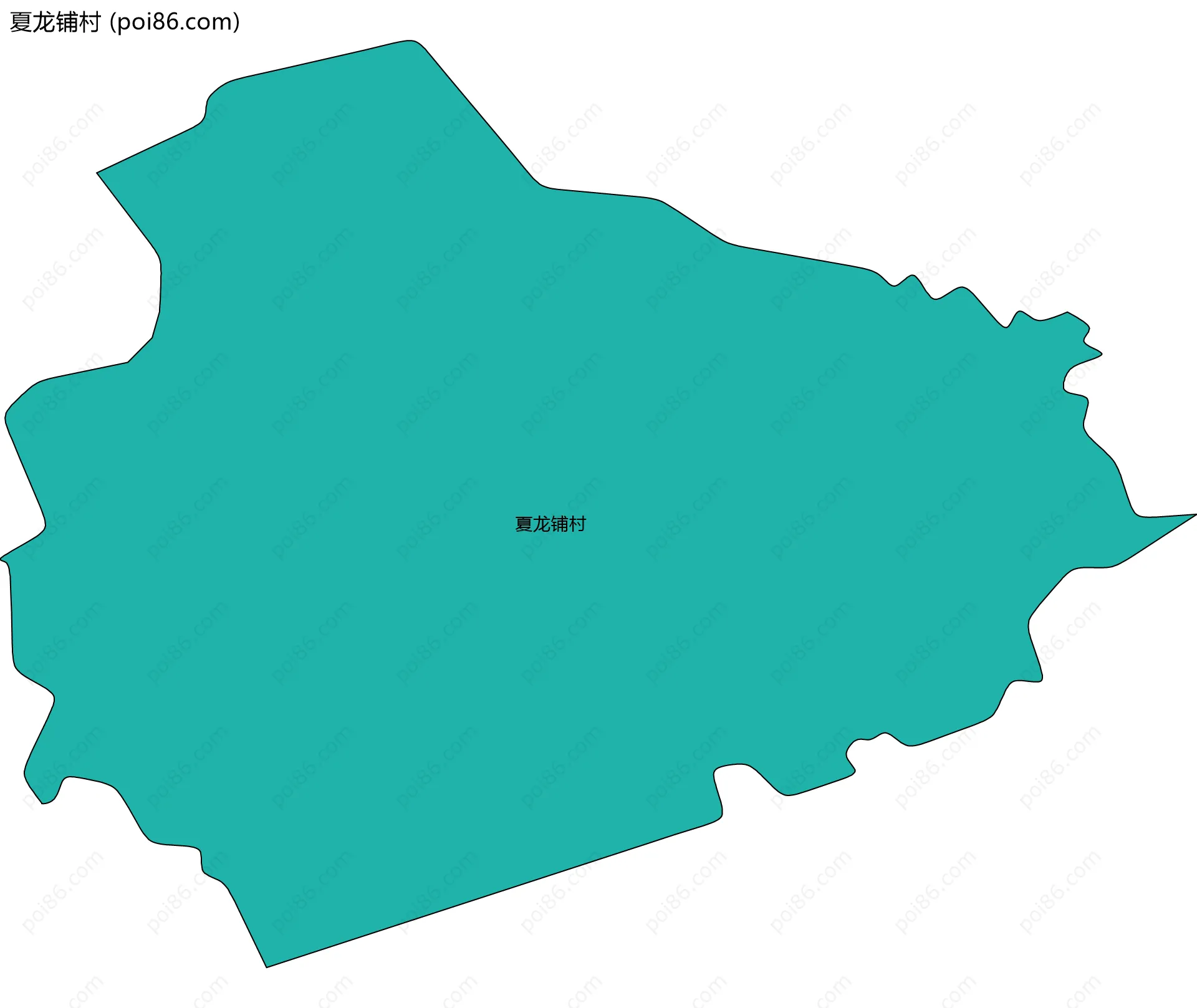 夏龙铺村边界地图