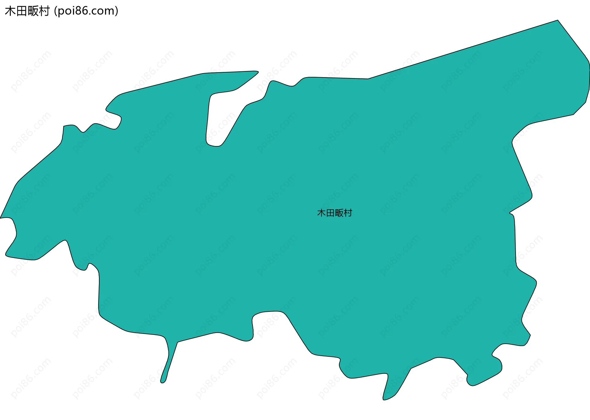 木田畈村边界地图