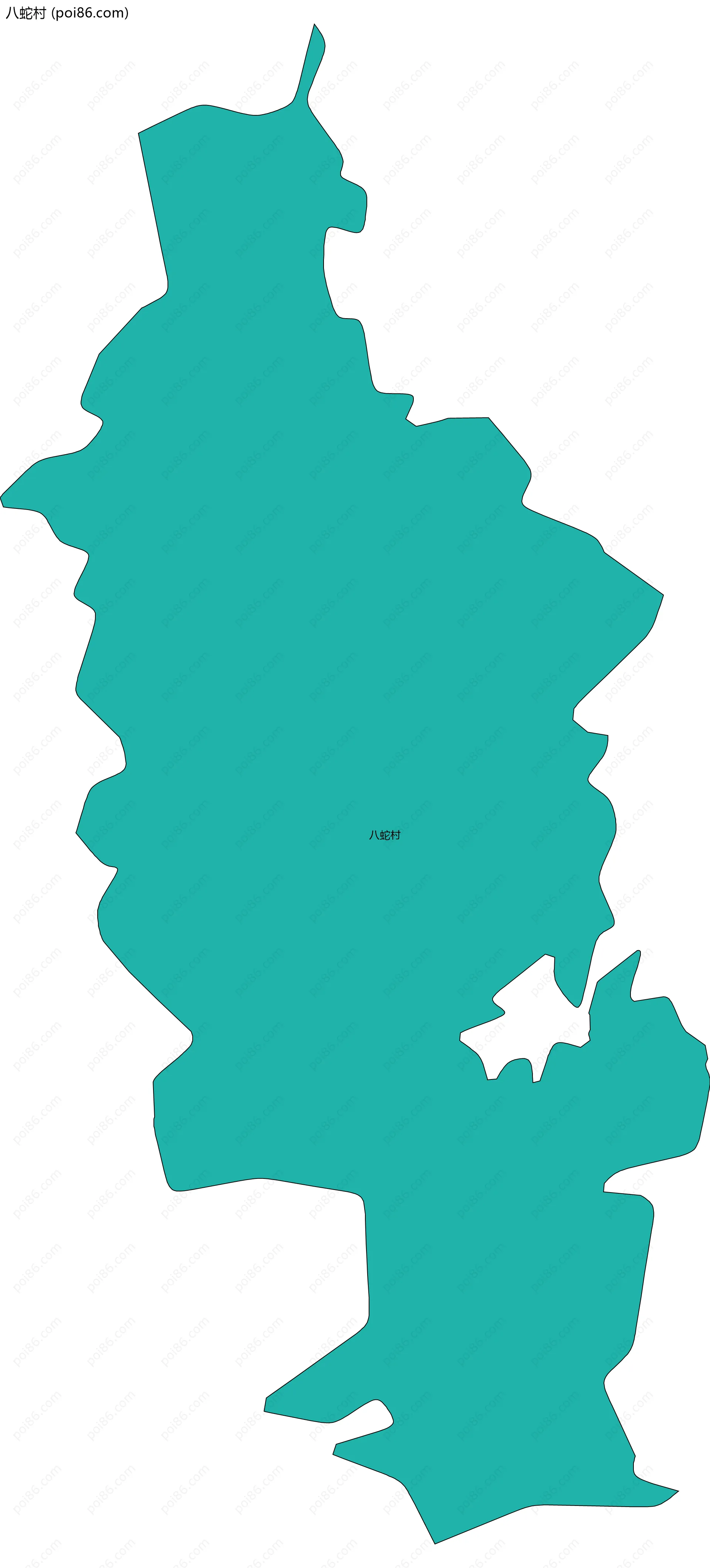 八蛇村边界地图