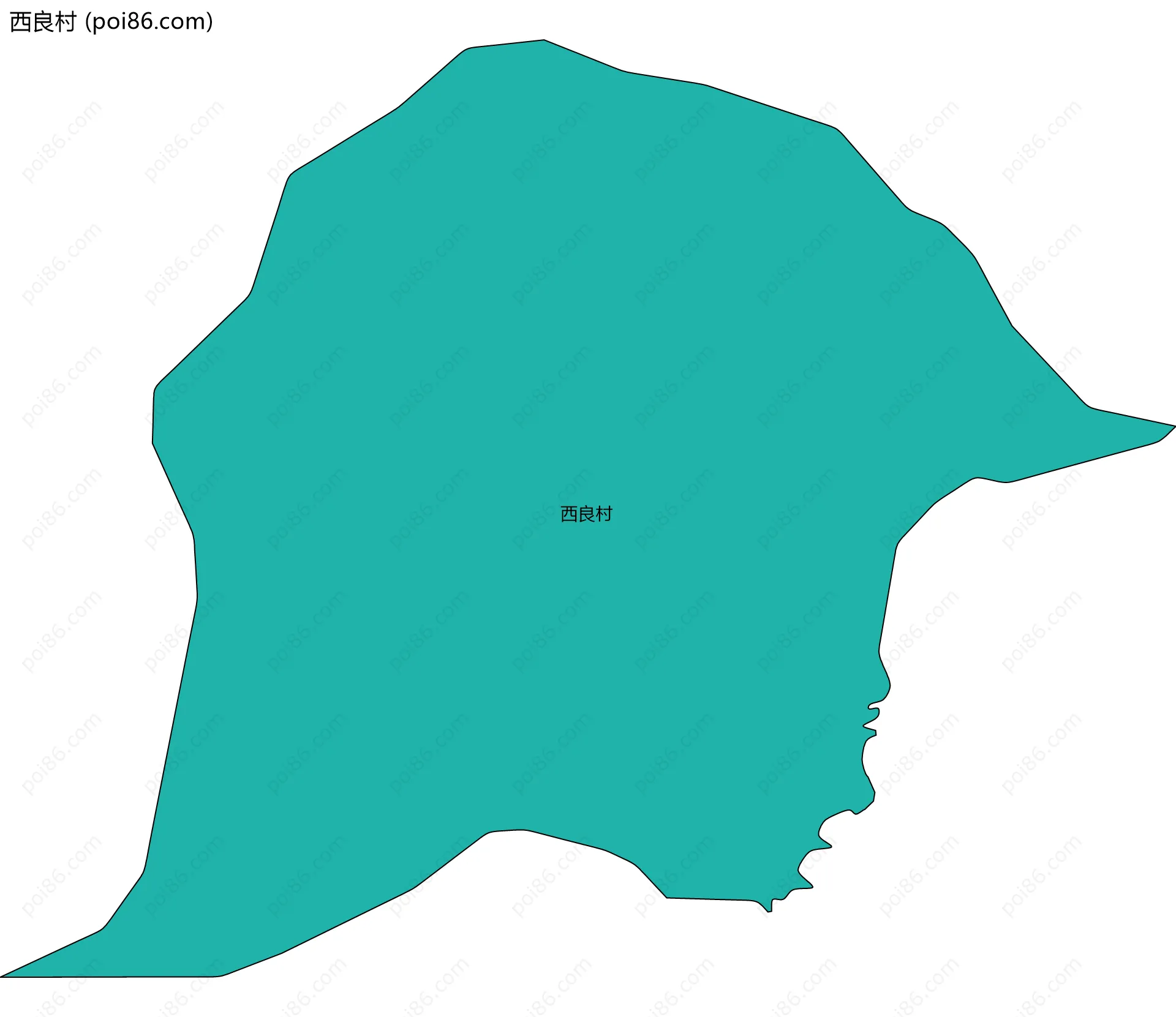 西良村边界地图
