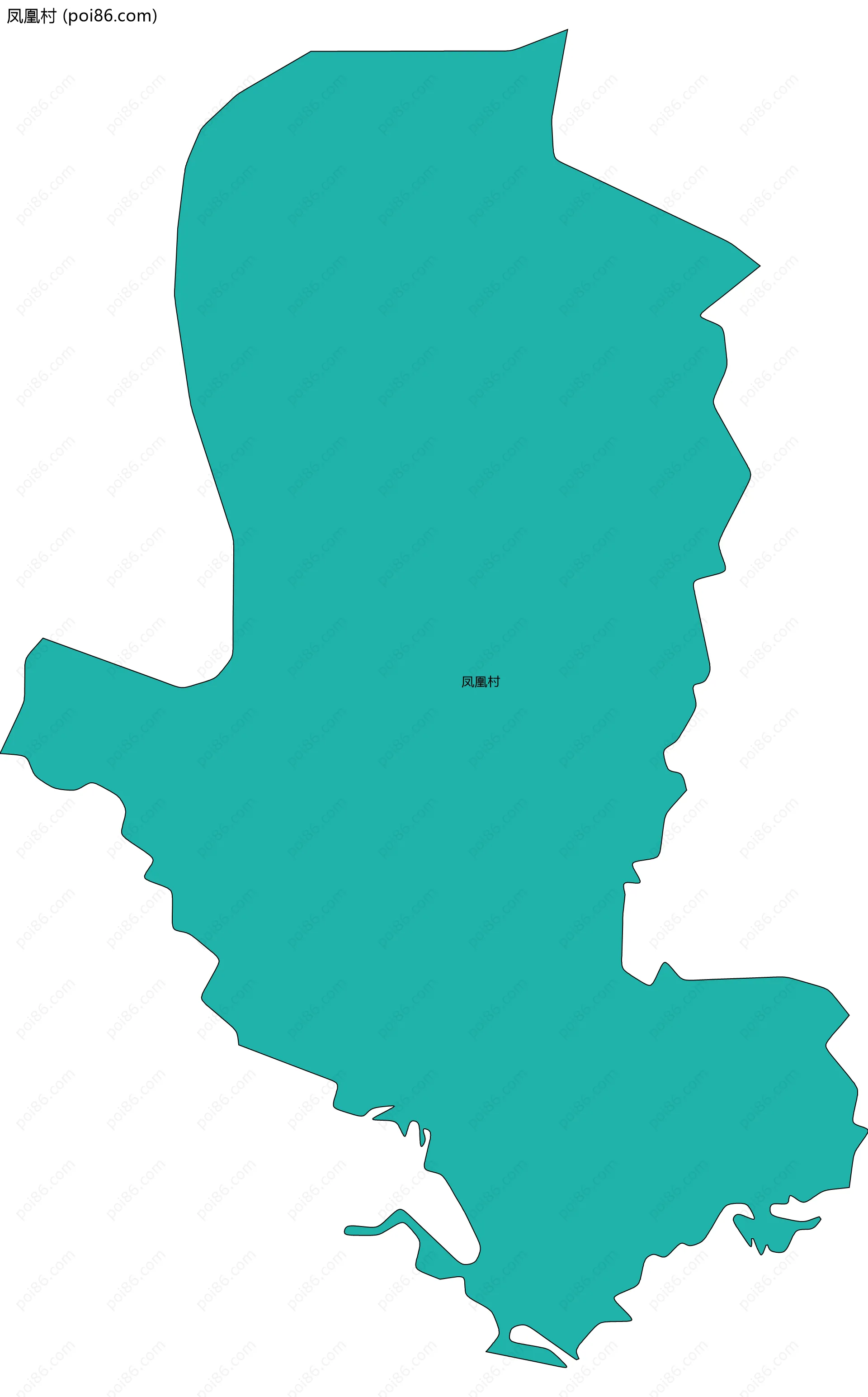 凤凰村边界地图