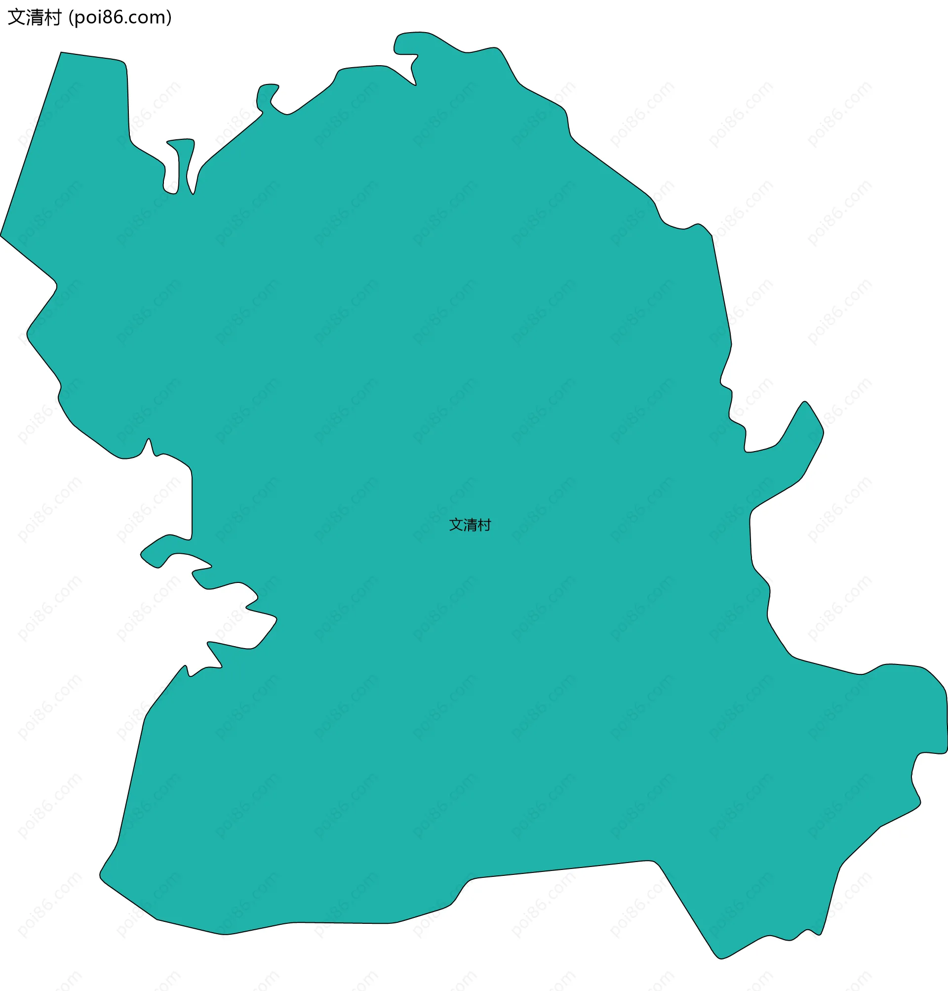 文清村边界地图