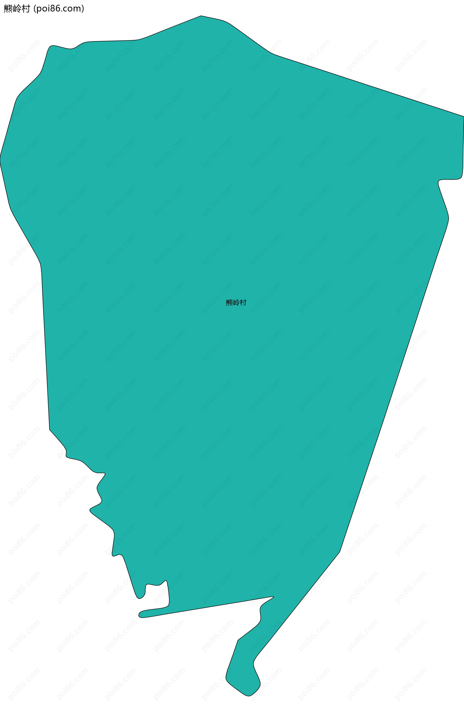 熊岭村边界地图