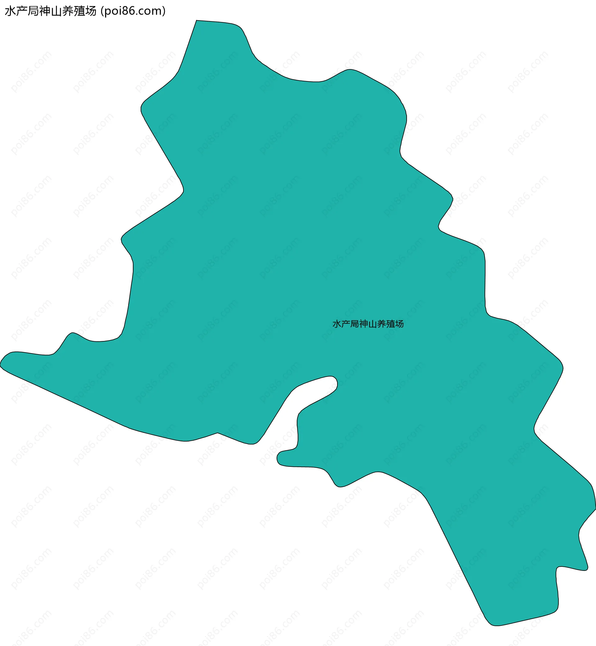 水产局神山养殖场边界地图