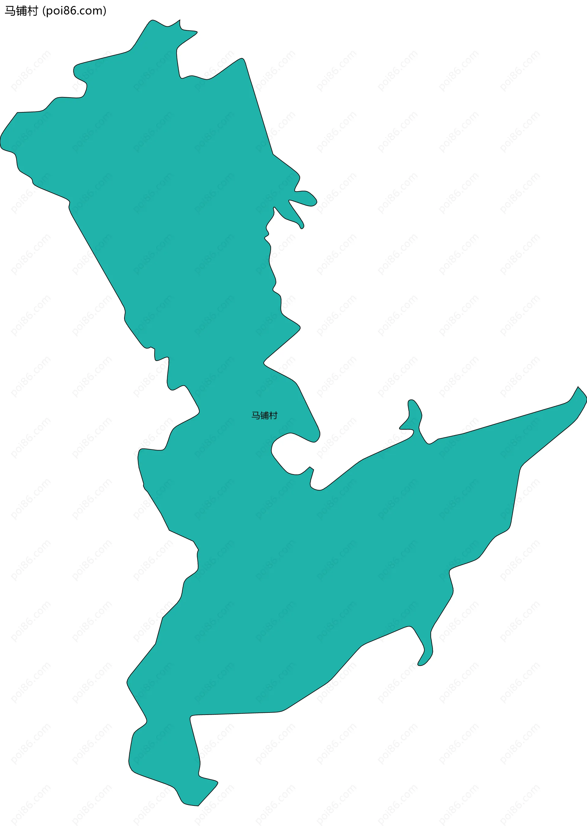 马铺村边界地图