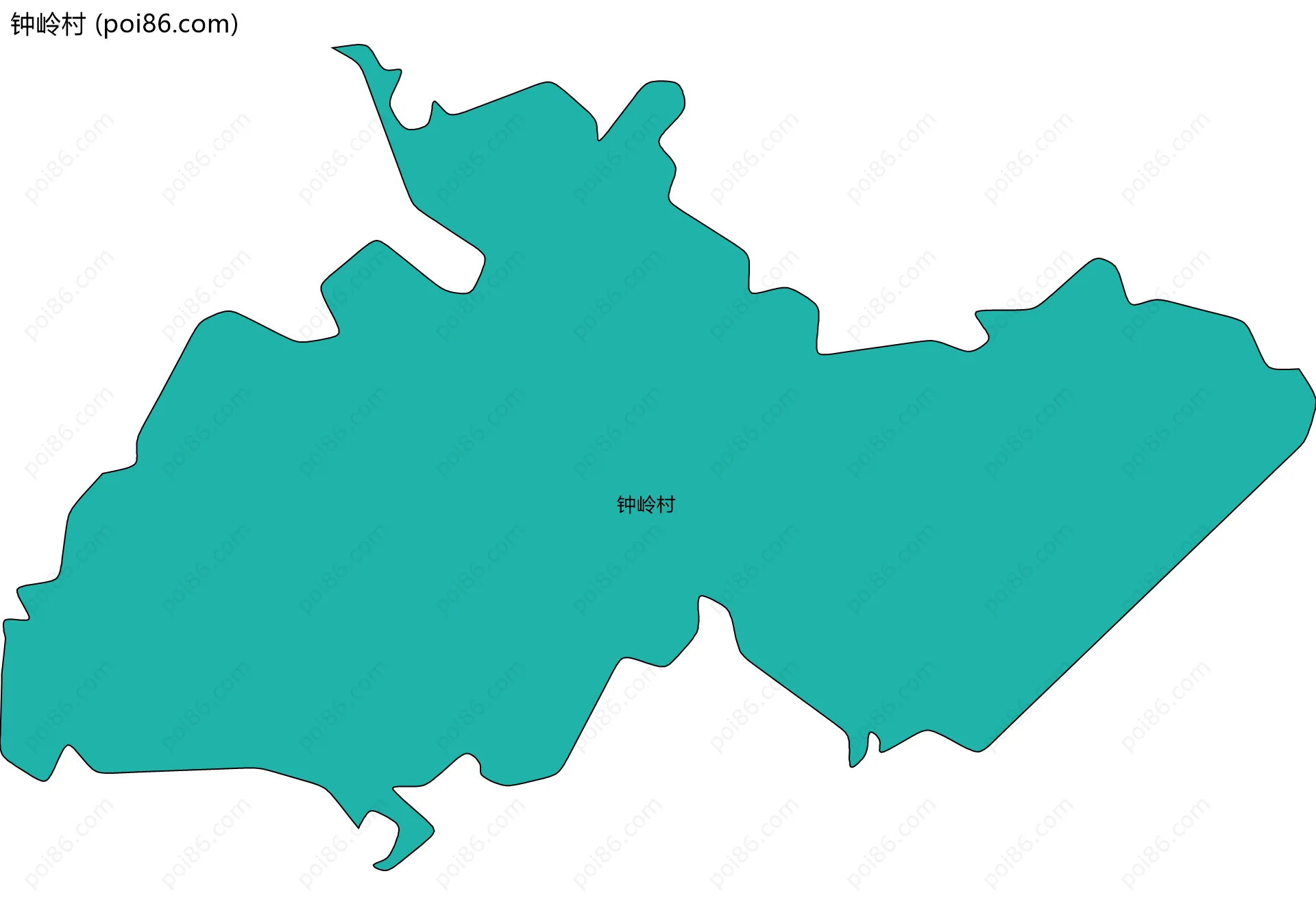 钟岭村边界地图