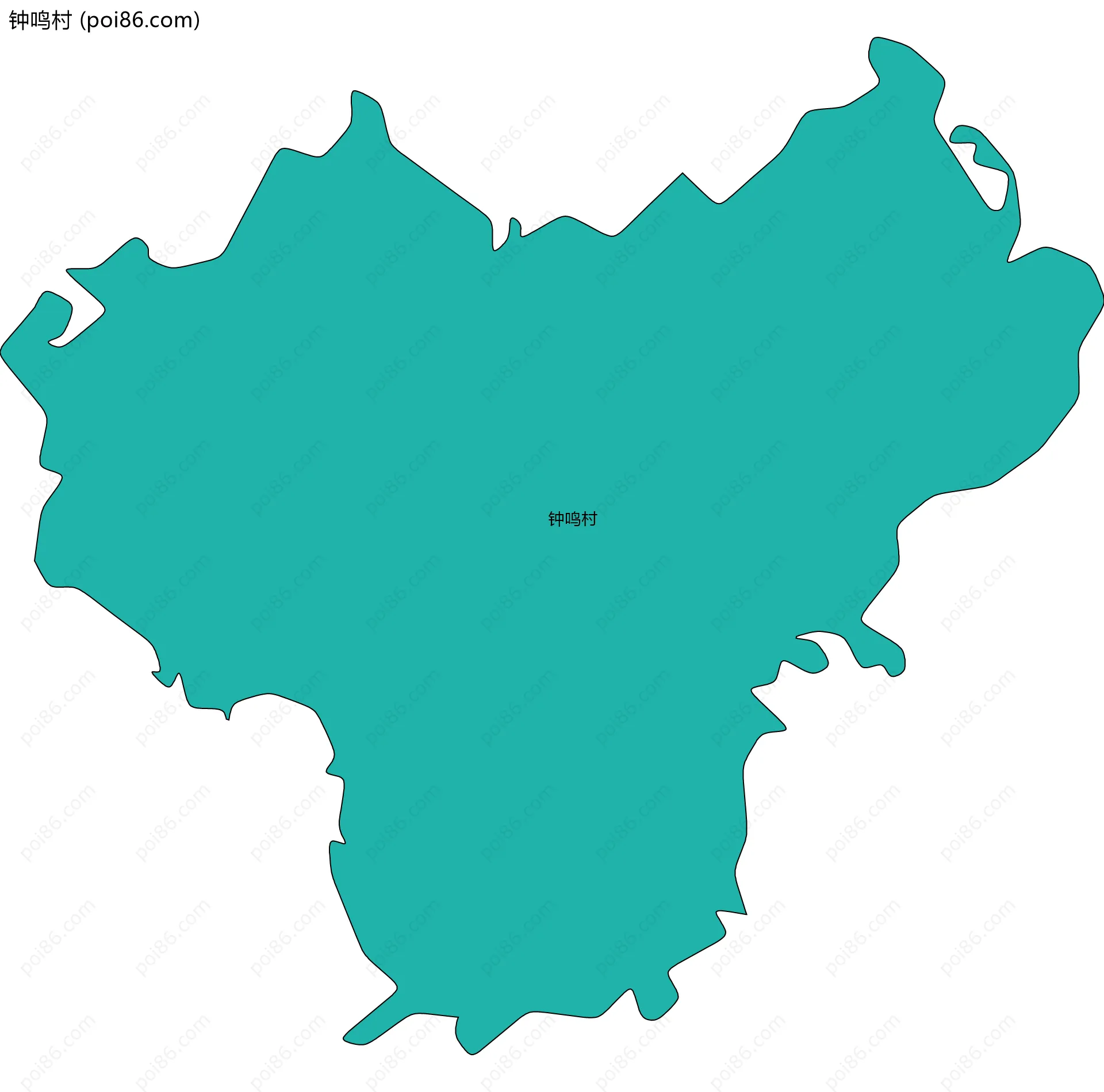 钟鸣村边界地图