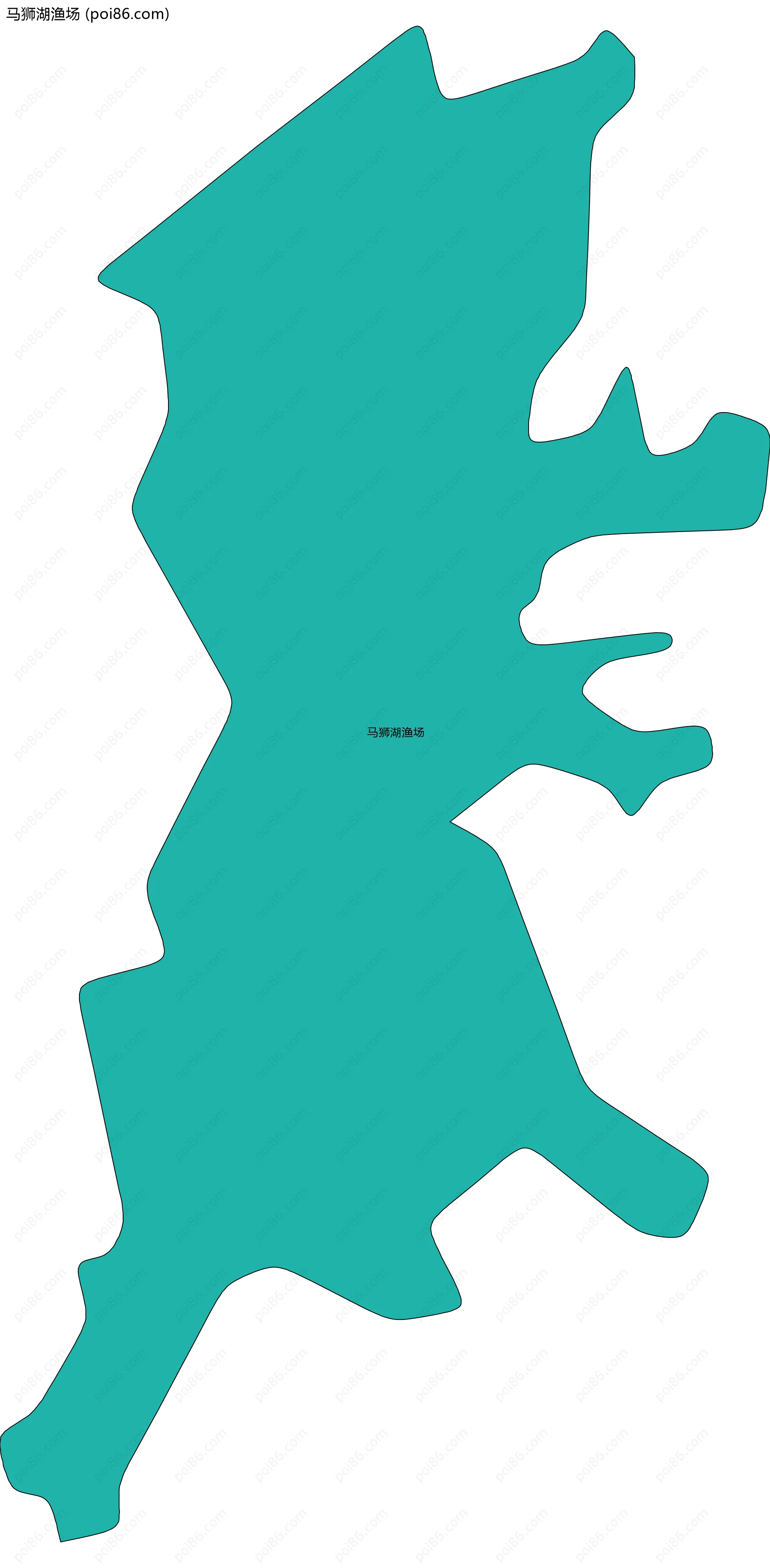 马狮湖渔场边界地图