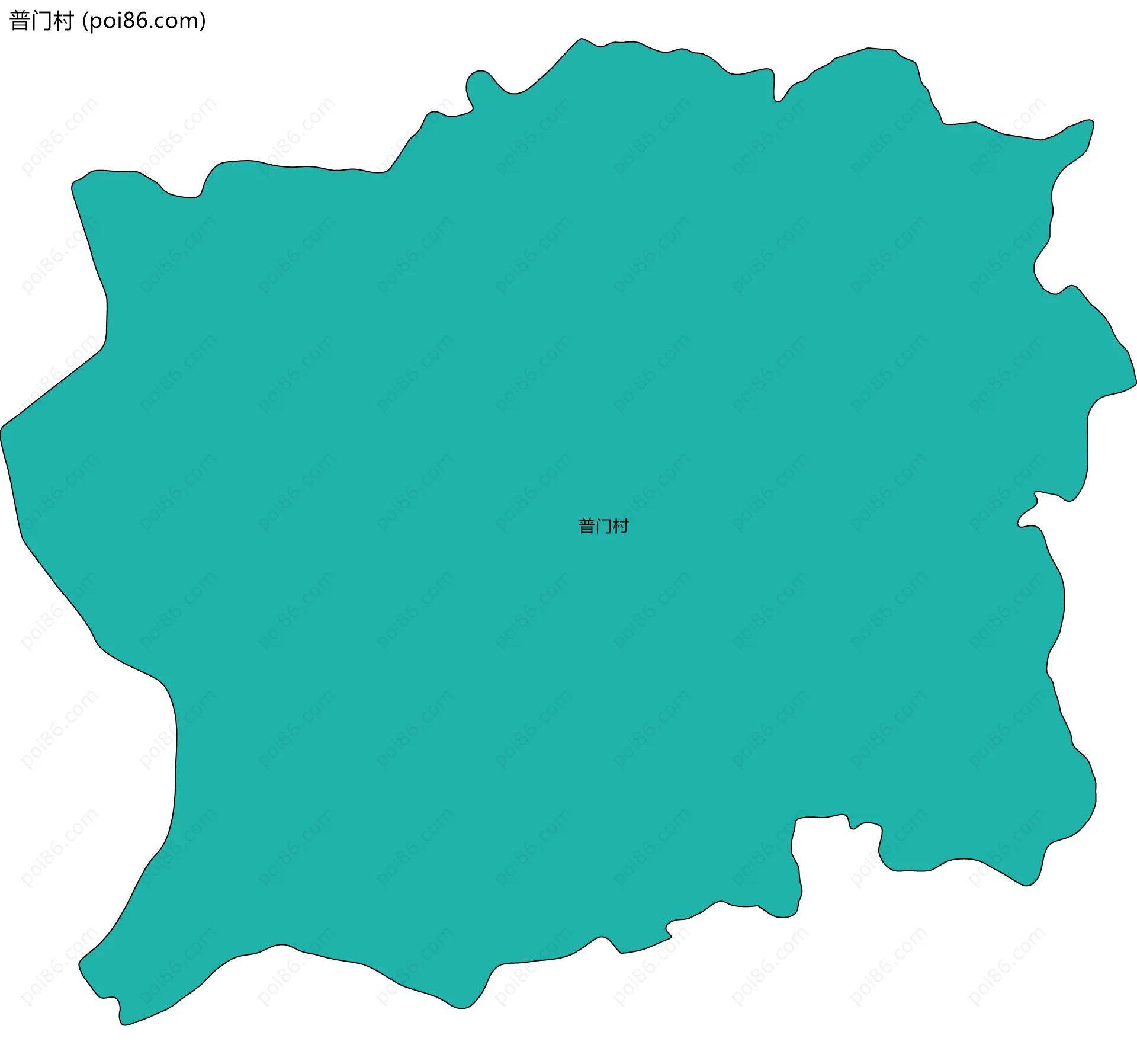 普门村边界地图