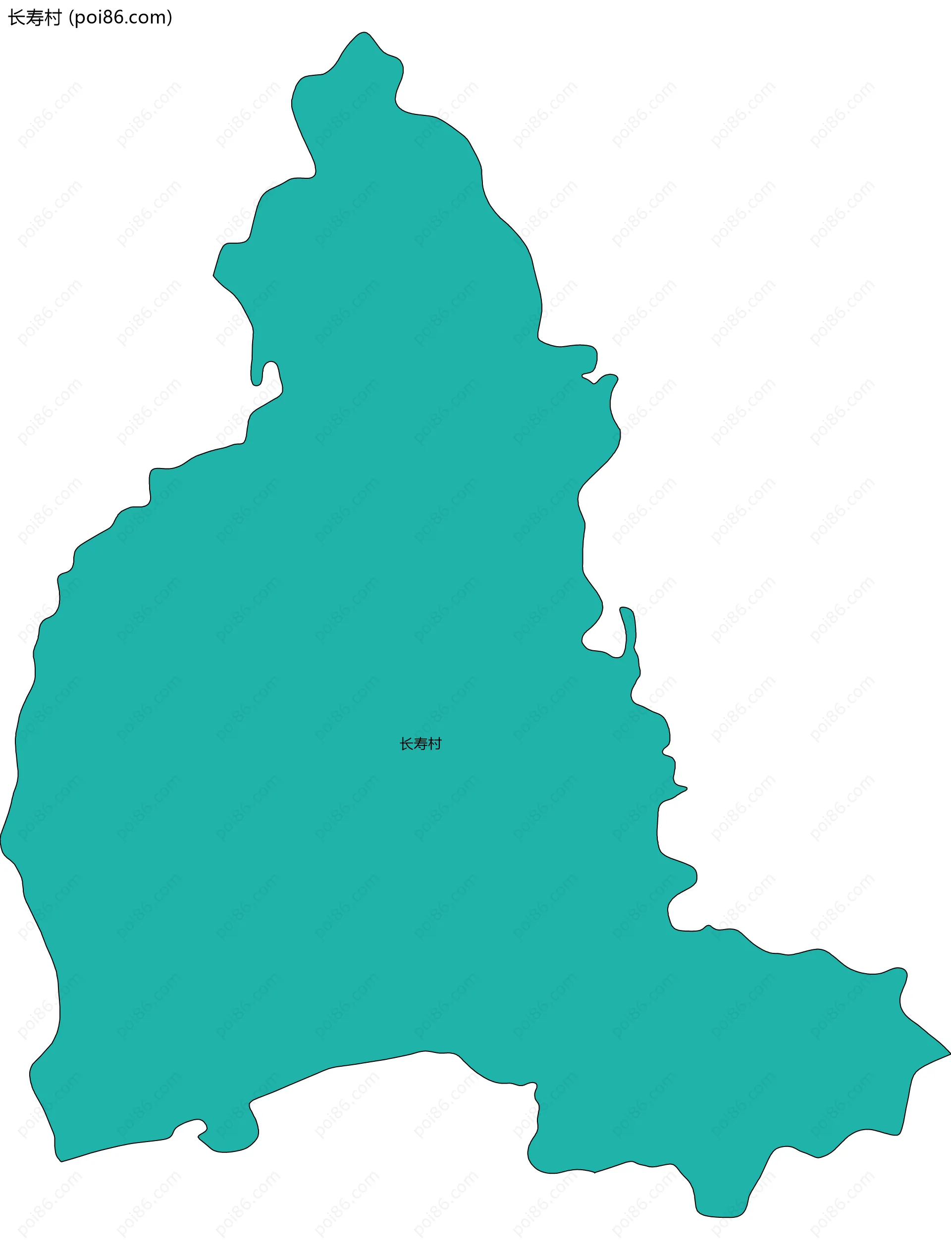 长寿村边界地图