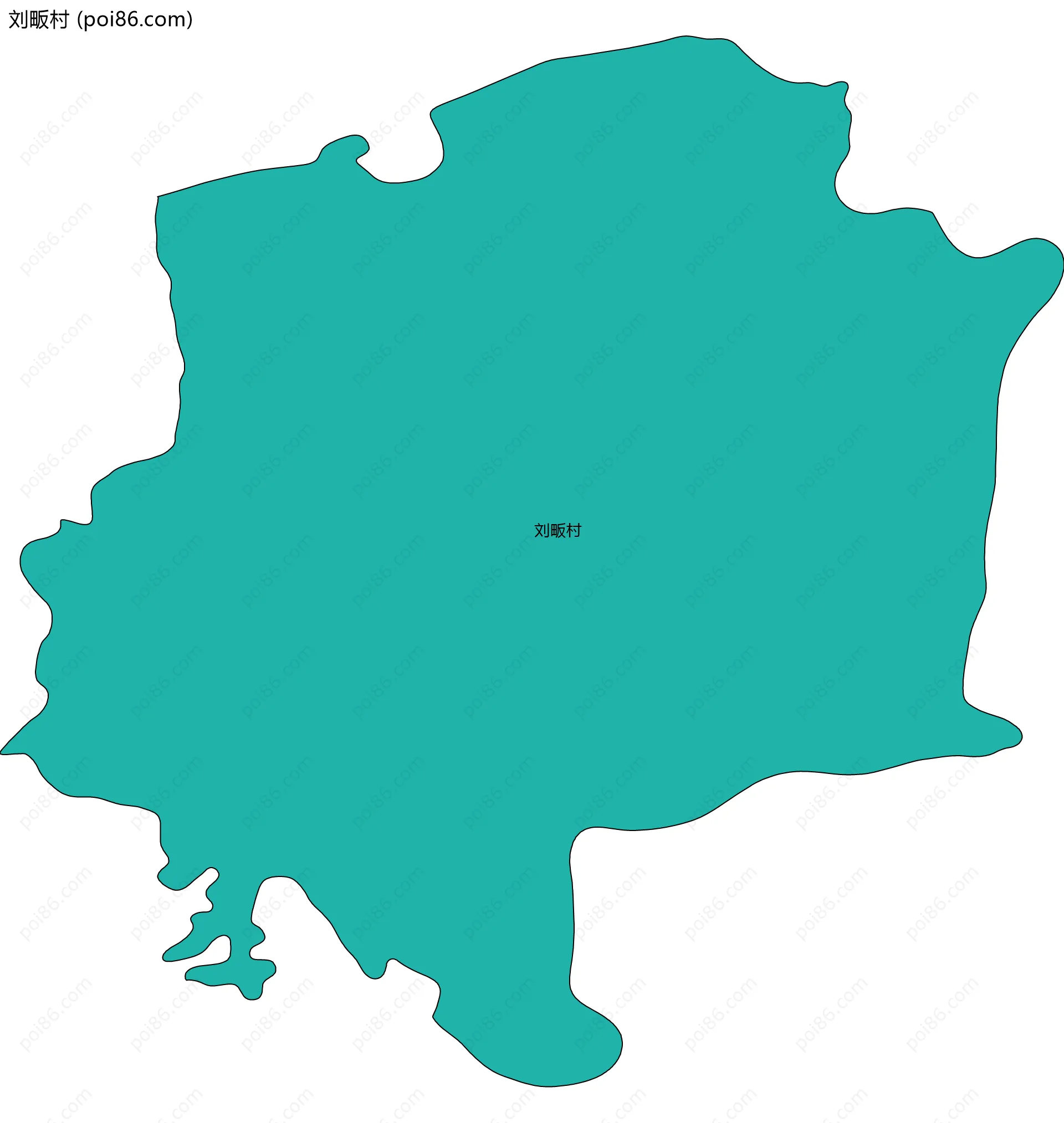 刘畈村边界地图