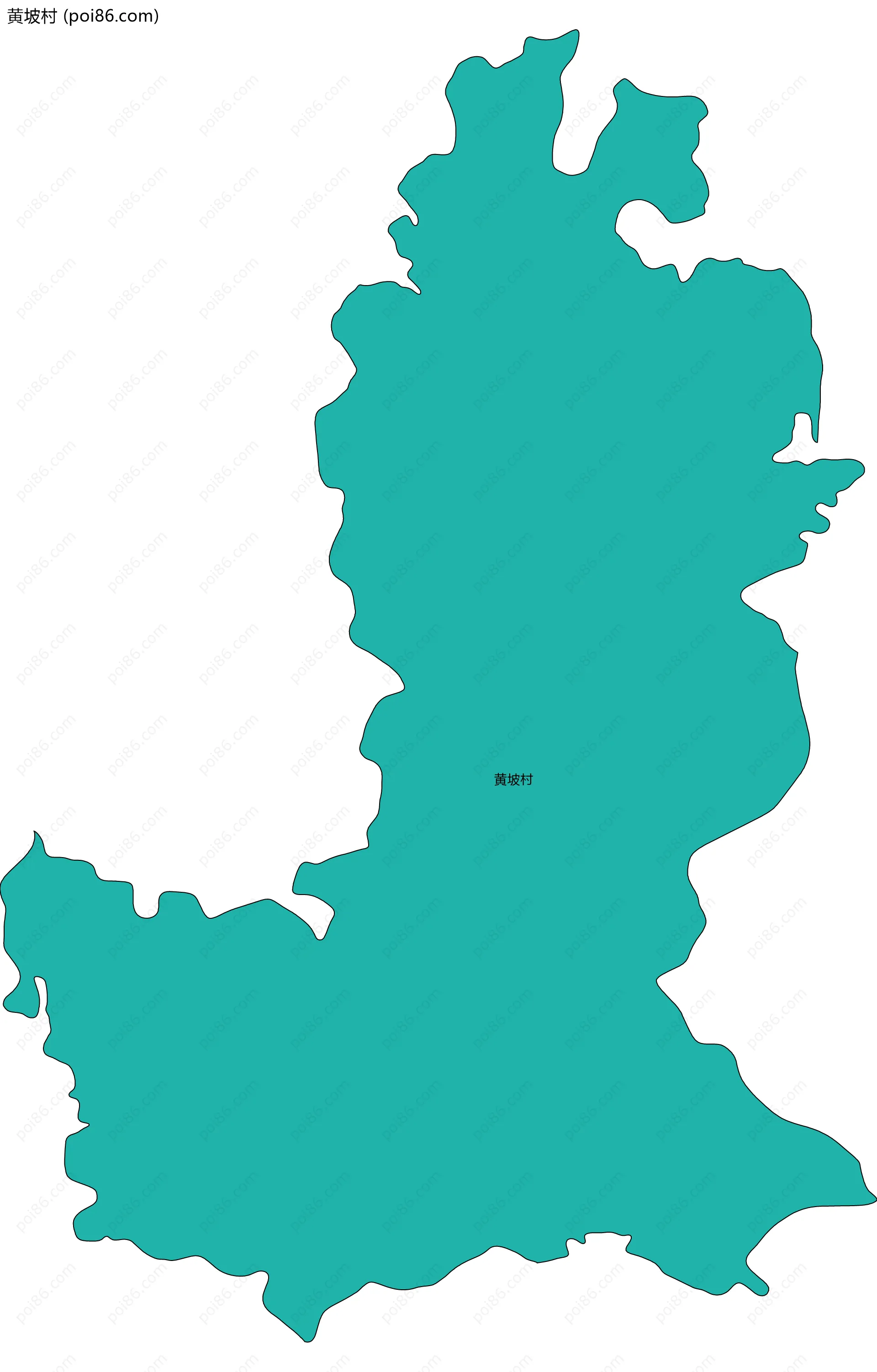 黄坡村边界地图