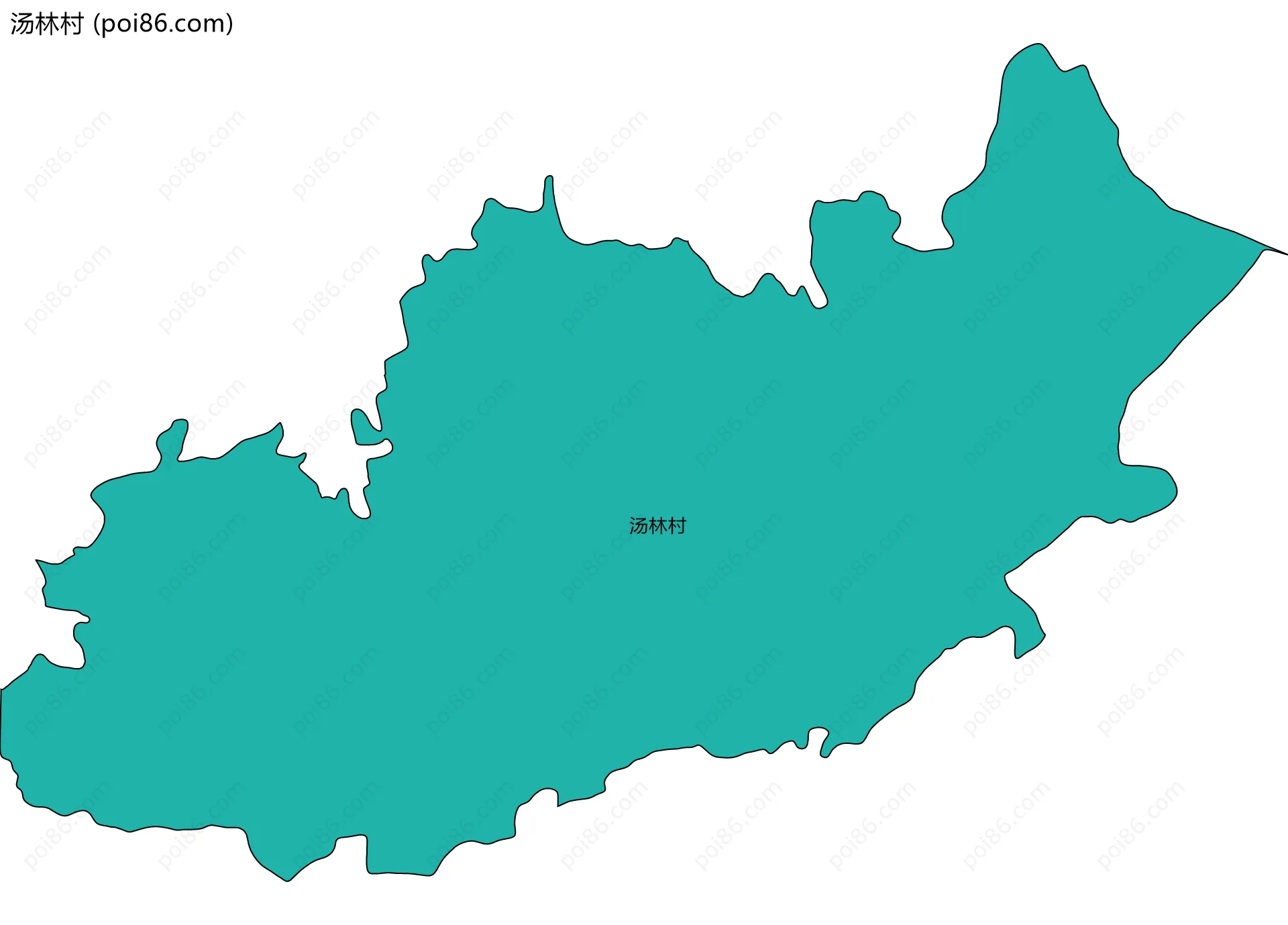 汤林村边界地图