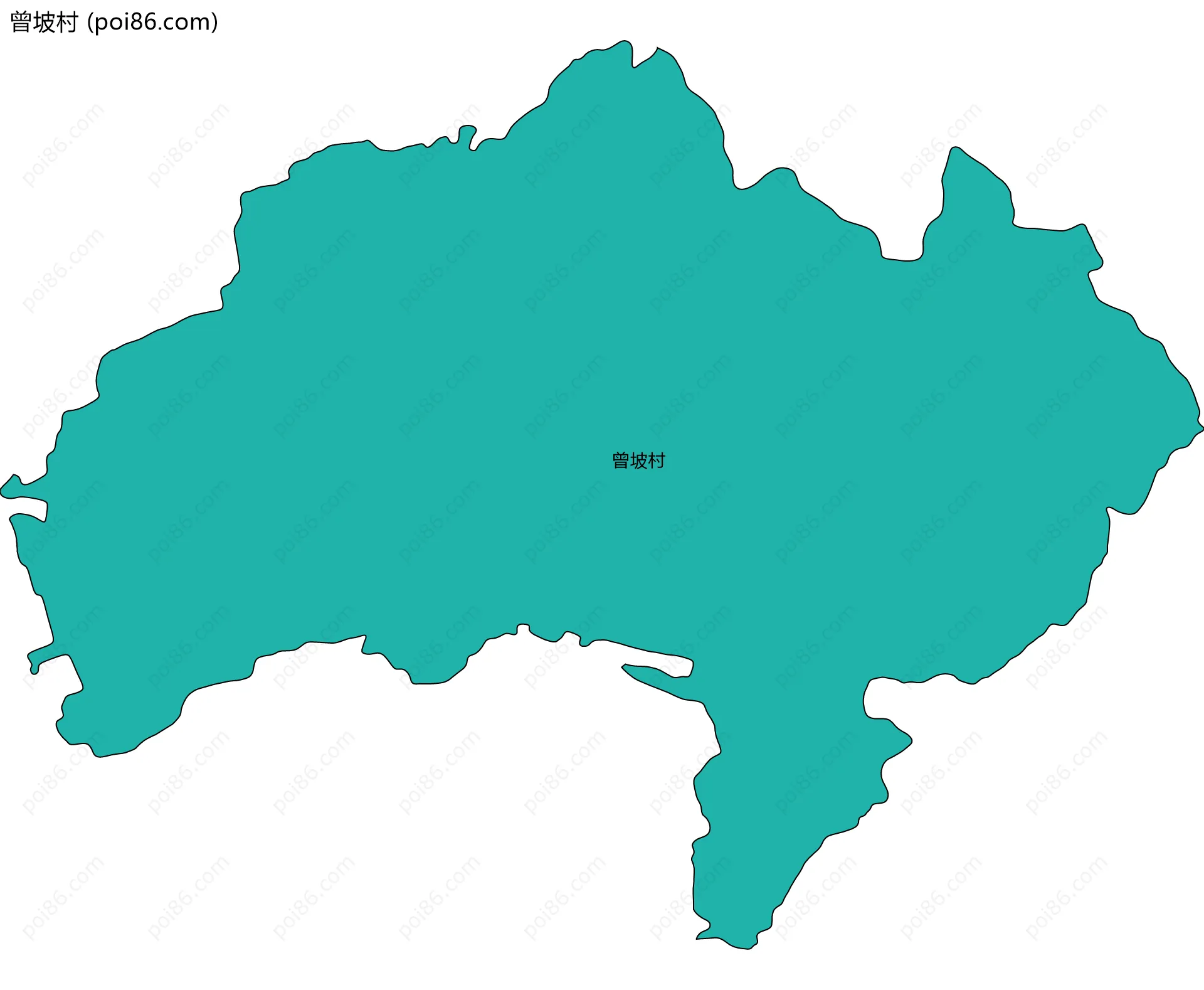 曾坡村边界地图