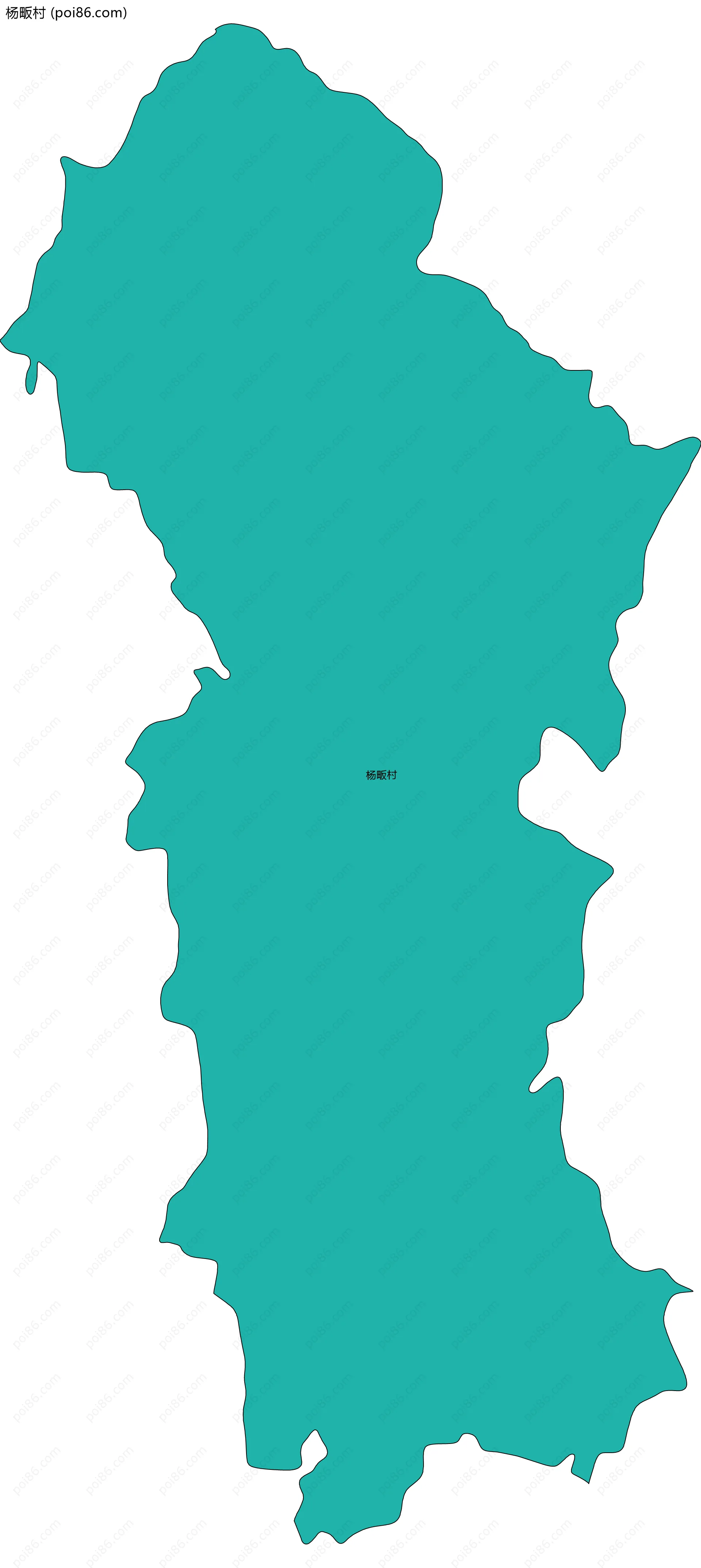 杨畈村边界地图