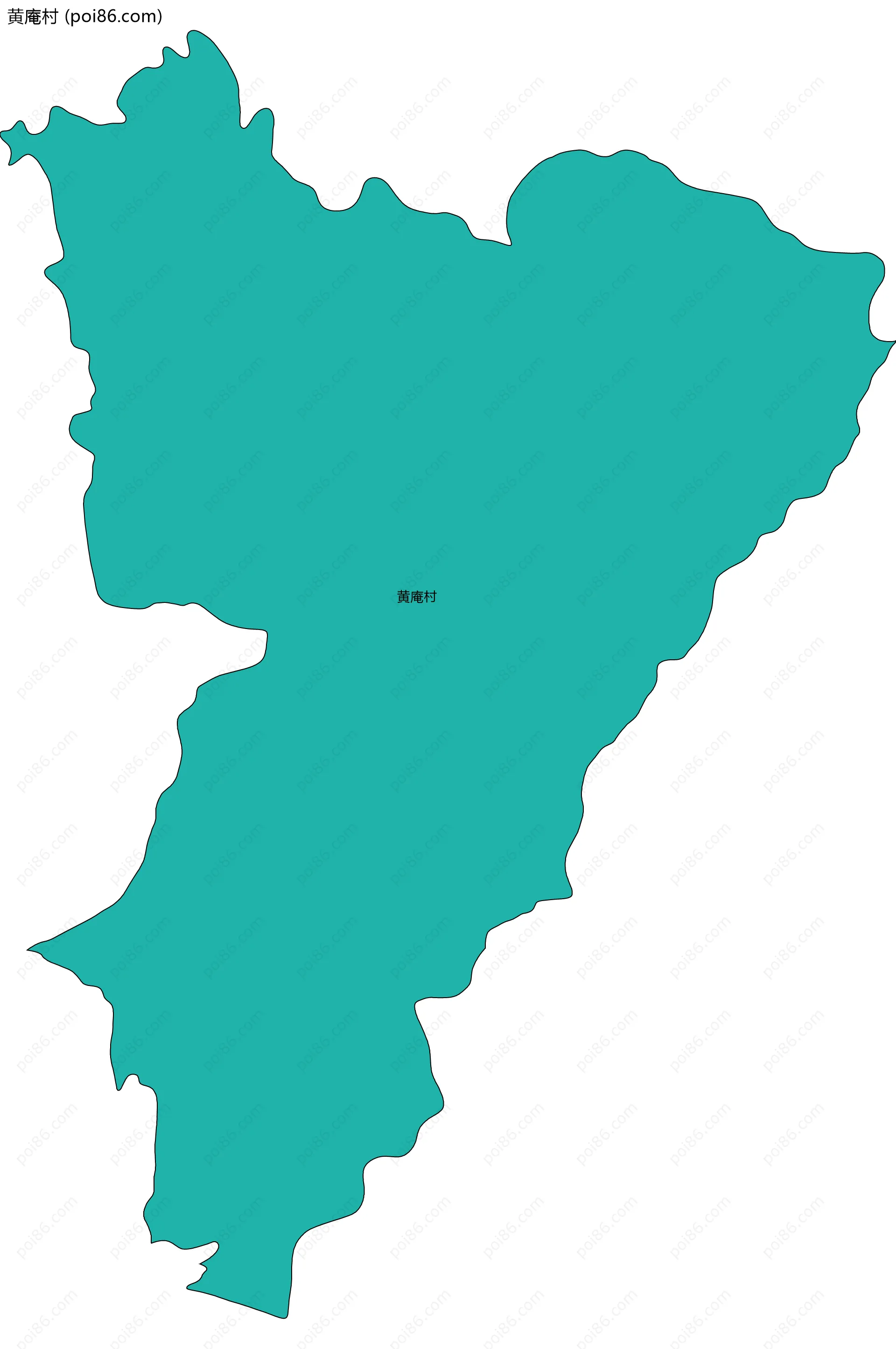 黄庵村边界地图