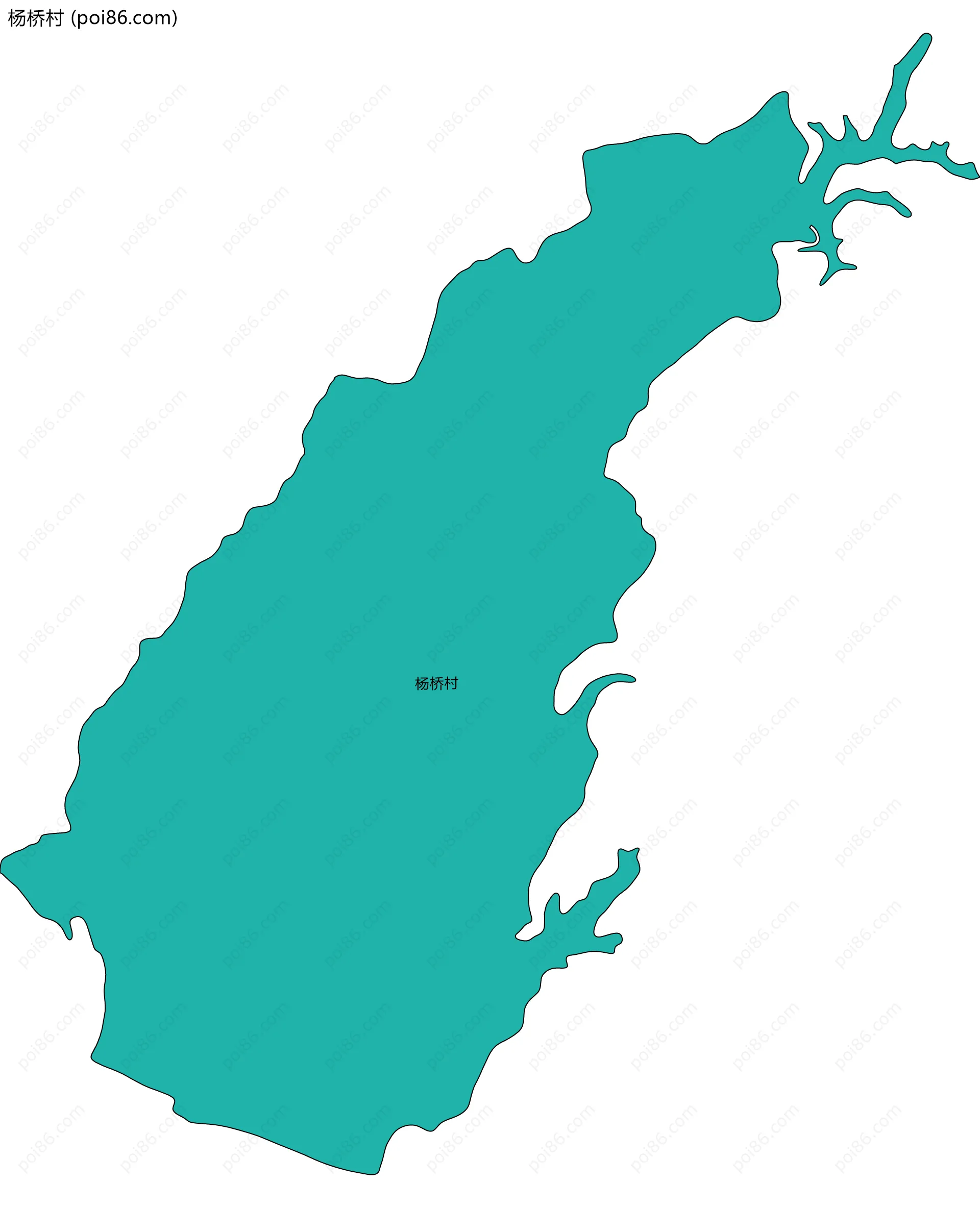 杨桥村边界地图