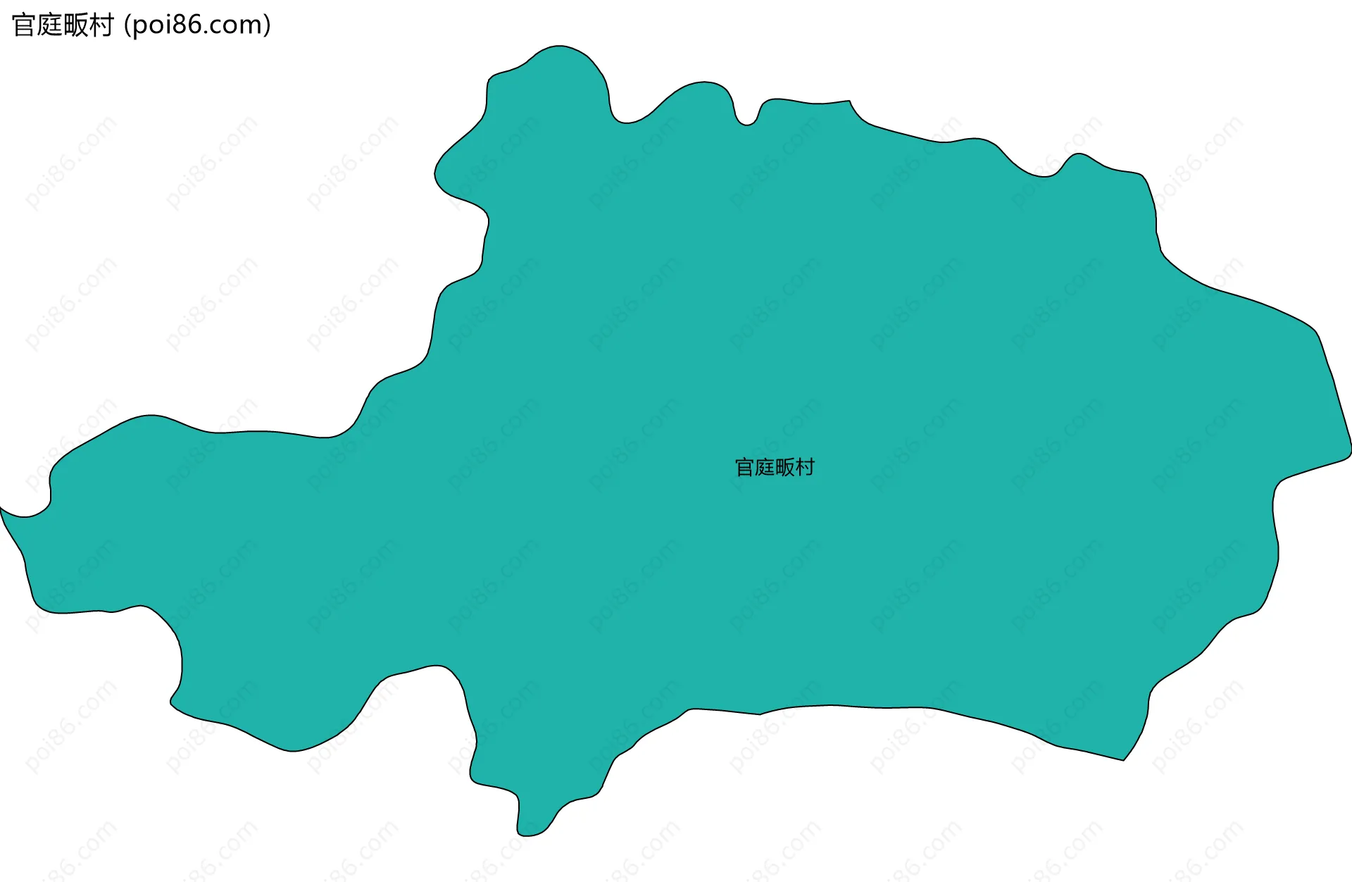 官庭畈村边界地图