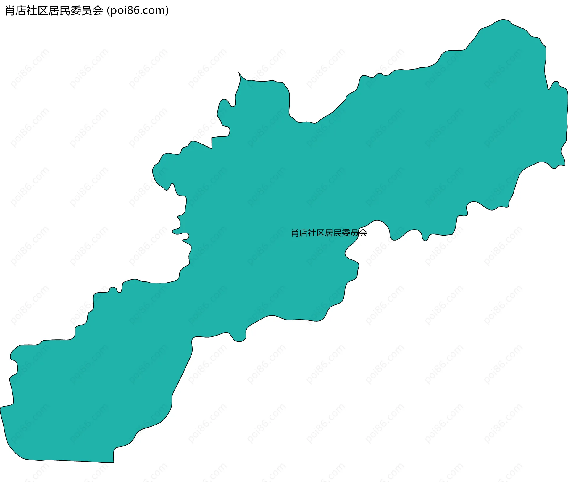 肖店社区居民委员会边界地图
