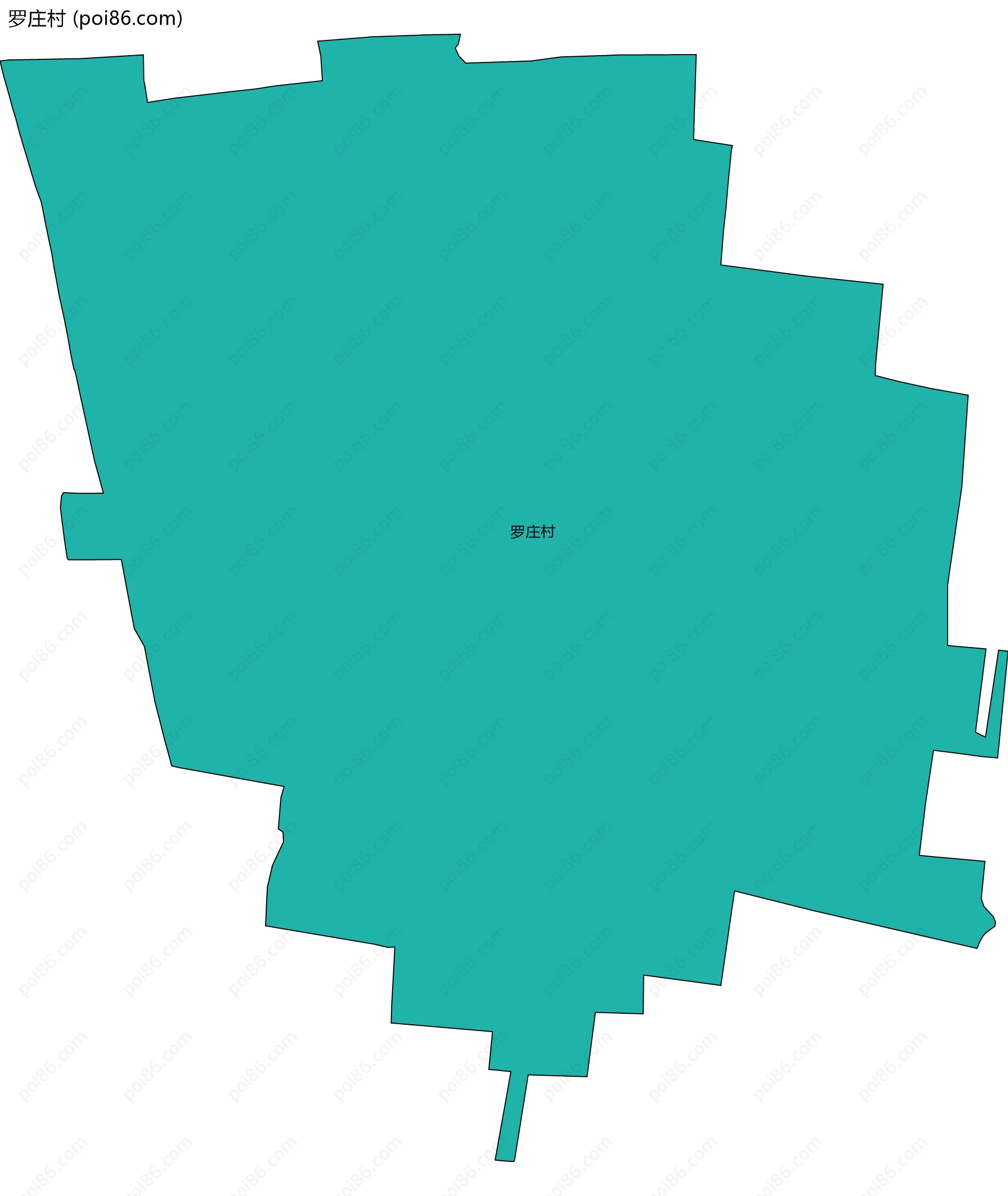 罗庄村边界地图