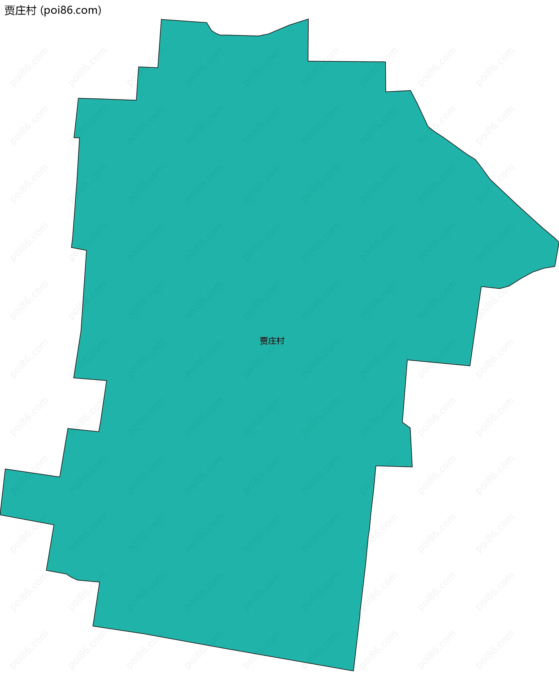 贾庄村边界地图