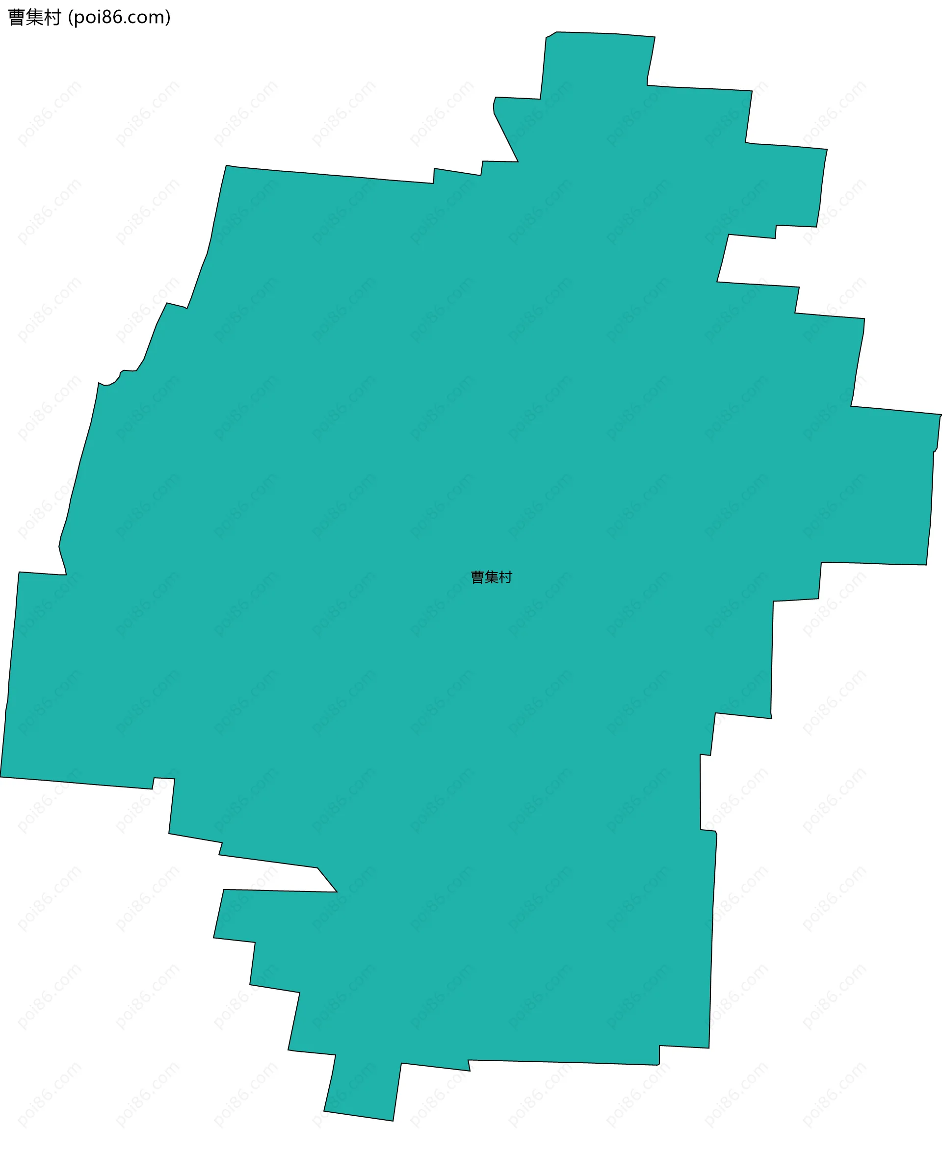 曹集村边界地图