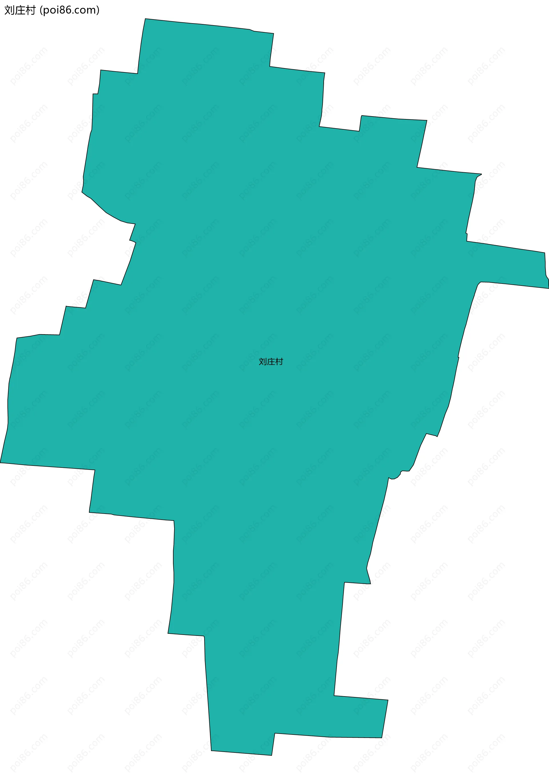 刘庄村边界地图