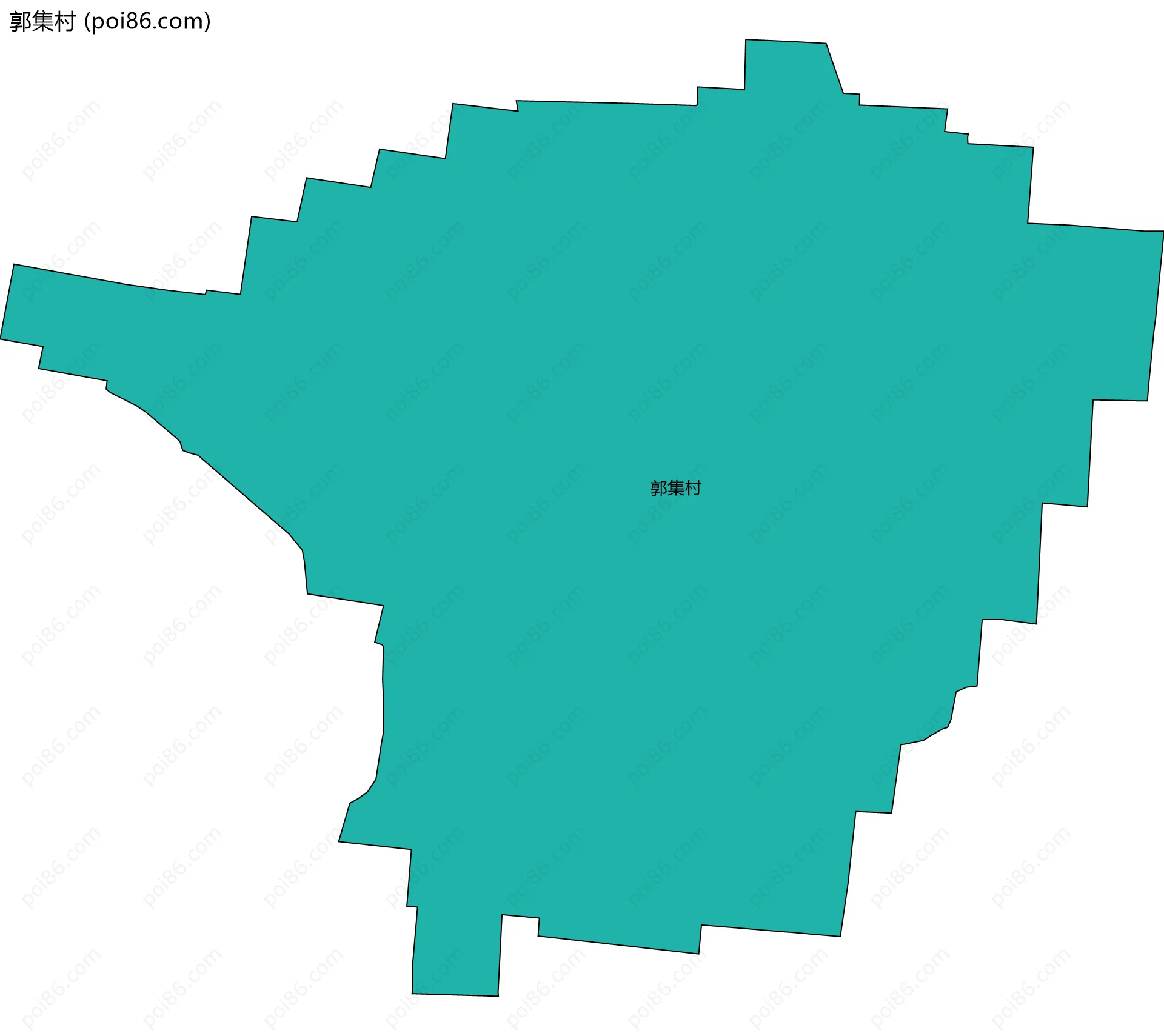 郭集村边界地图