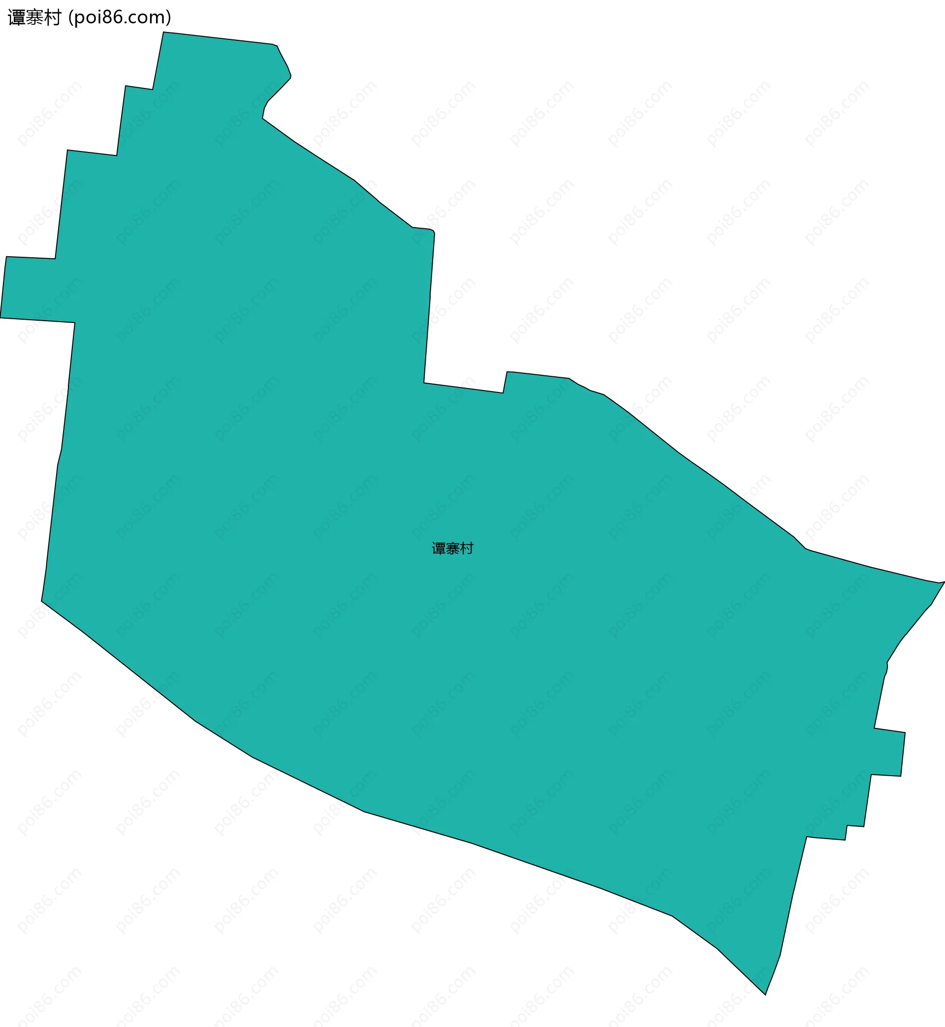 谭寨村边界地图