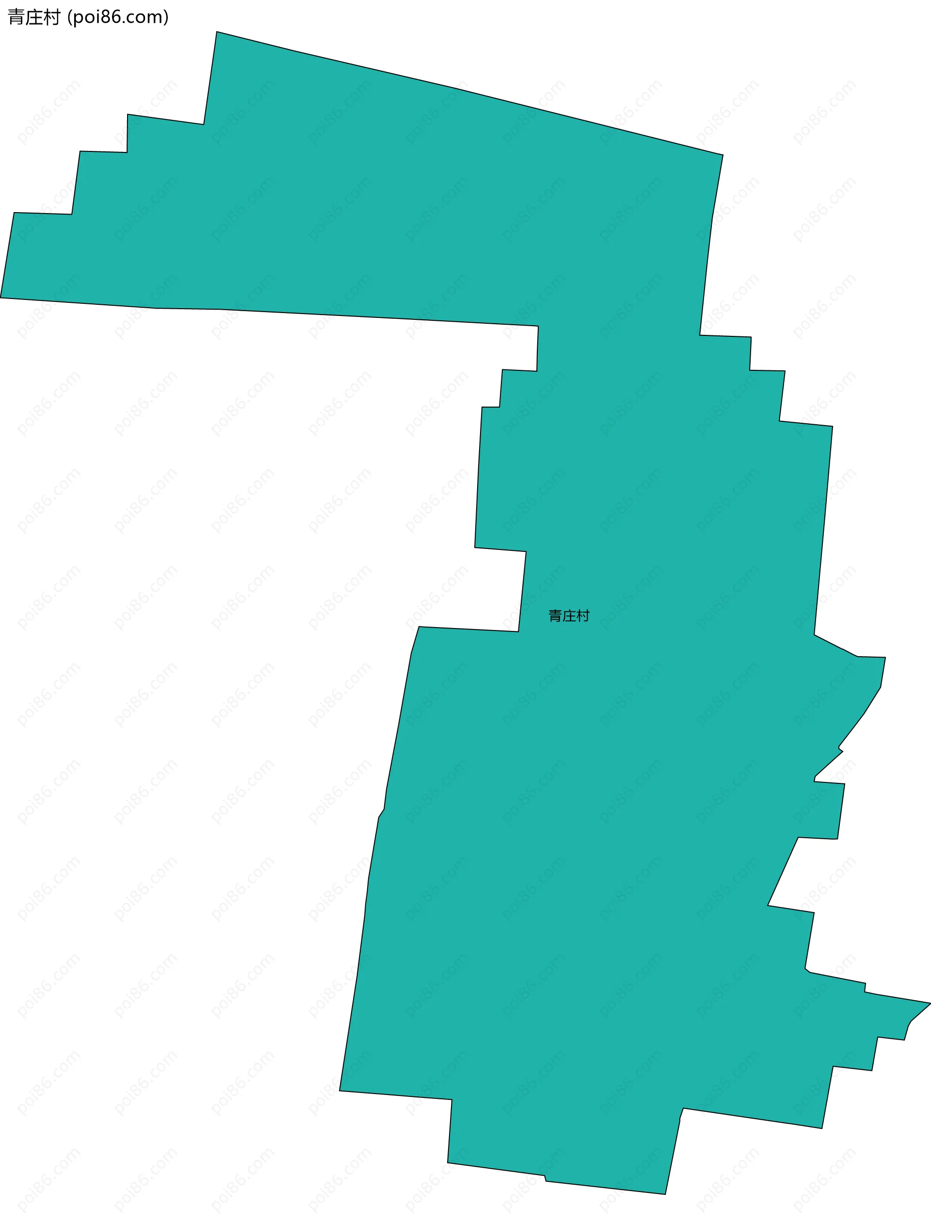 青庄村边界地图