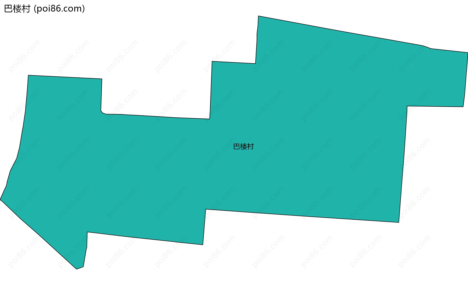 巴楼村边界地图