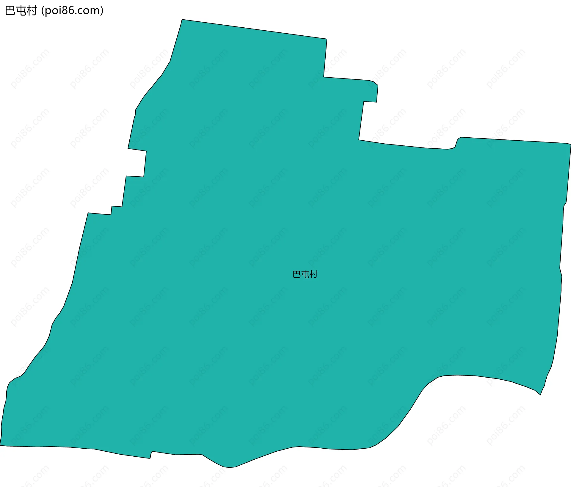 巴屯村边界地图