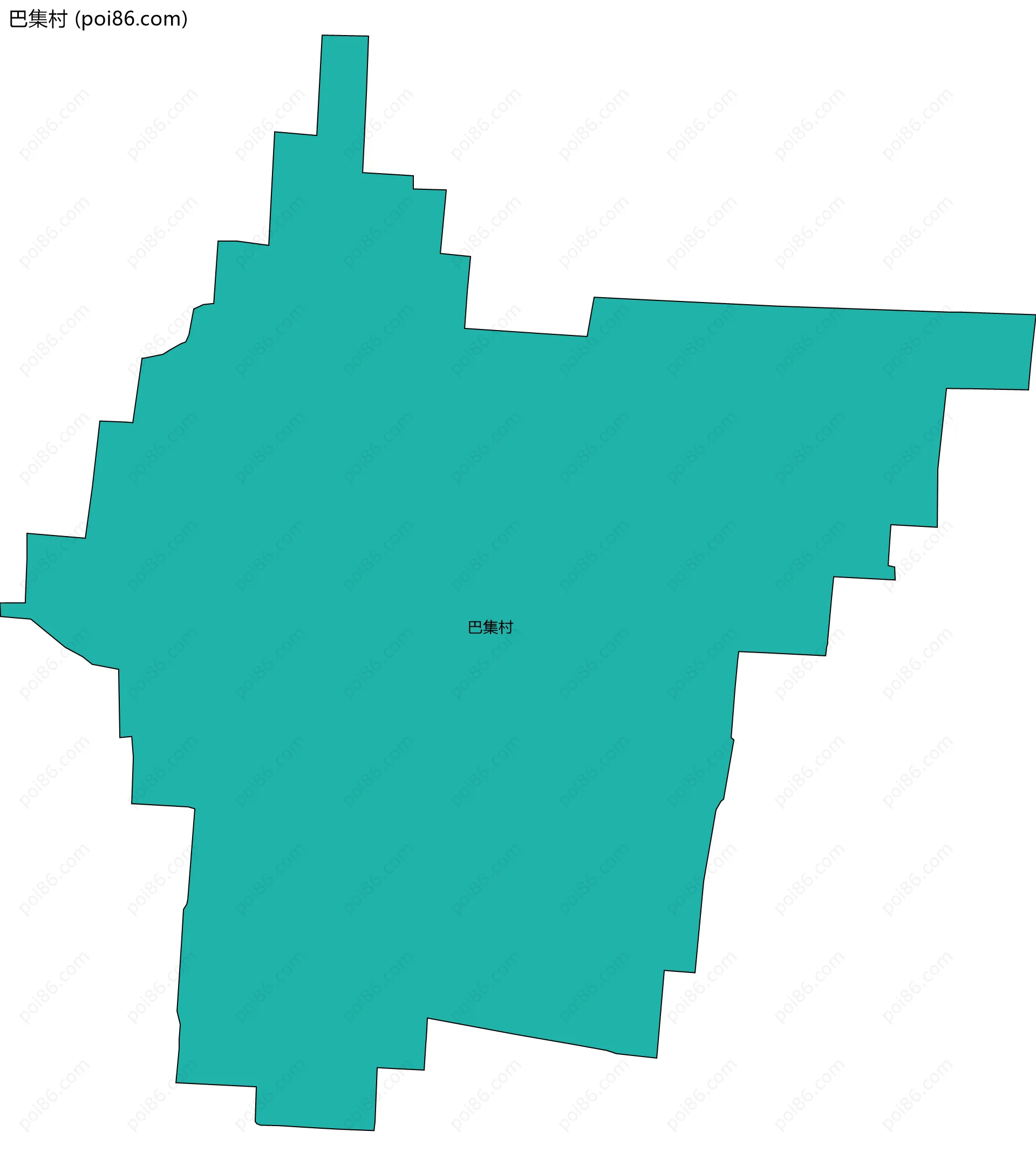 巴集村边界地图