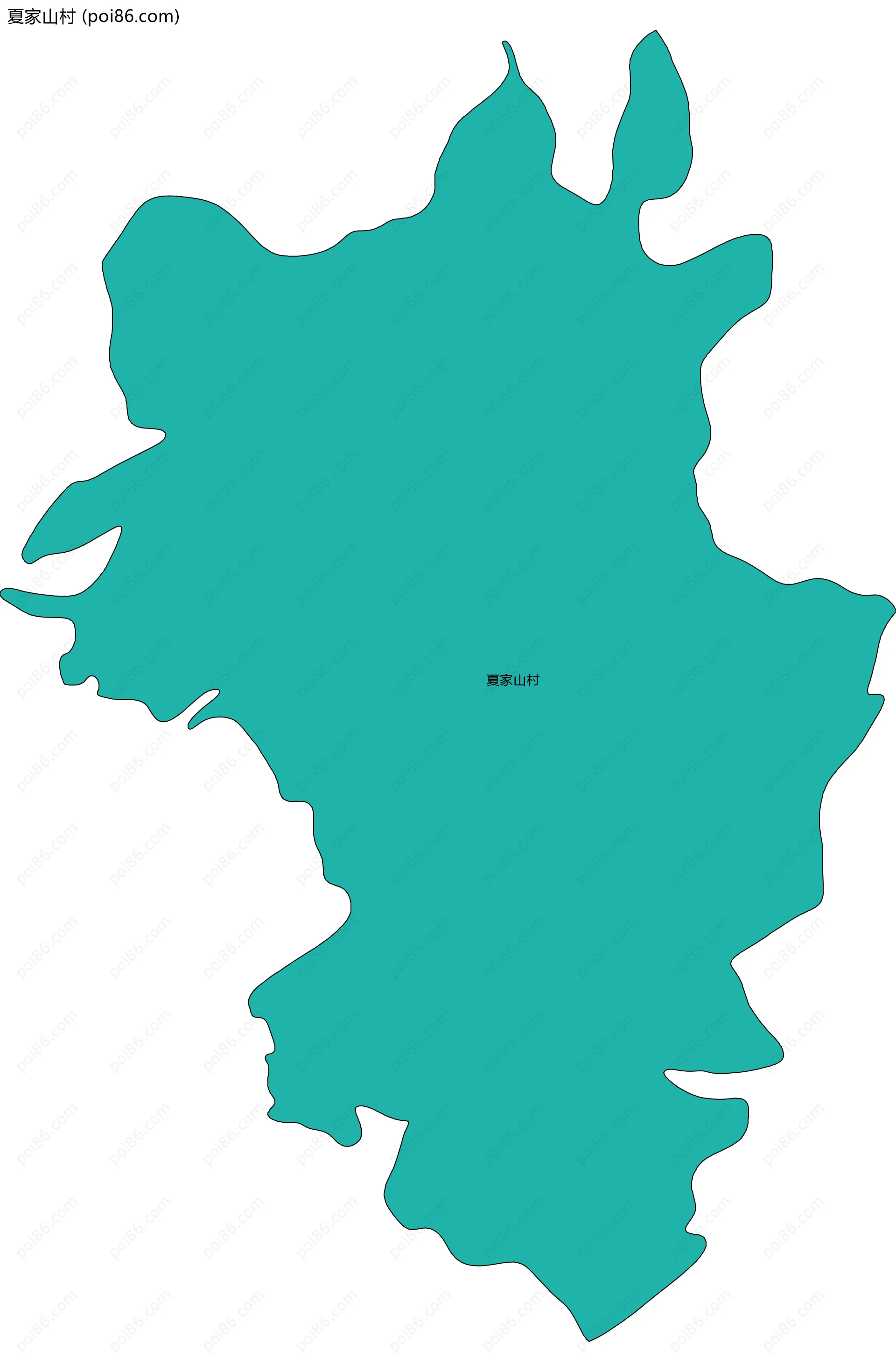 夏家山村边界地图